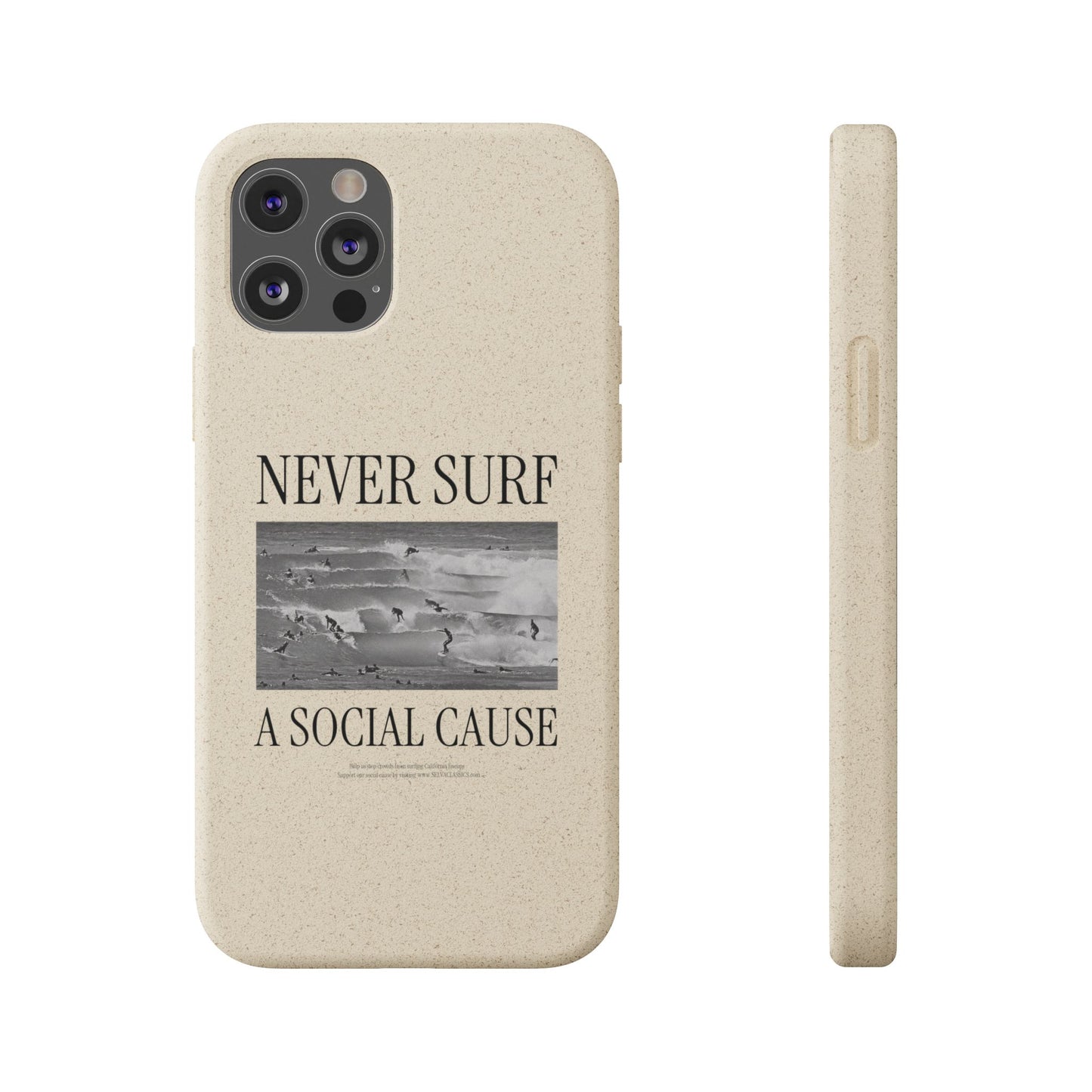 NEVER SURF Biodegradable iPhone Case