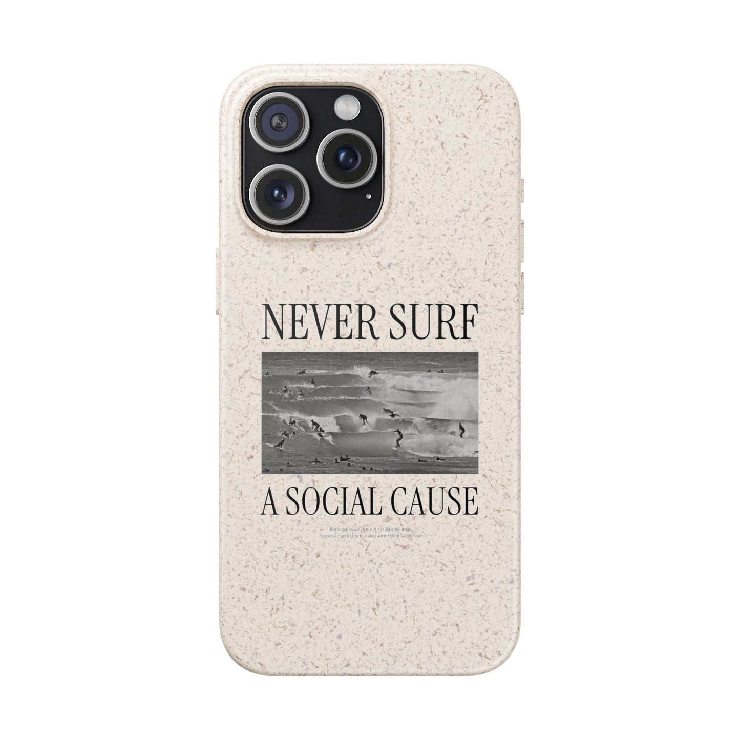 NEVER SURF Biodegradable iPhone Case