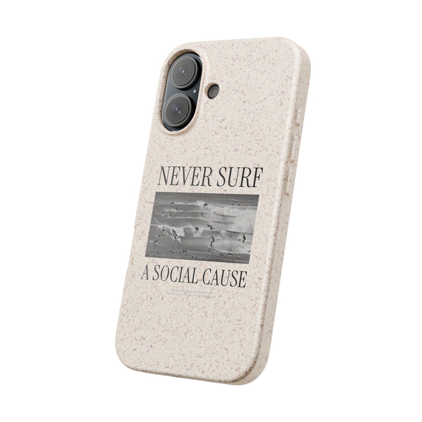 NEVER SURF Biodegradable iPhone Case