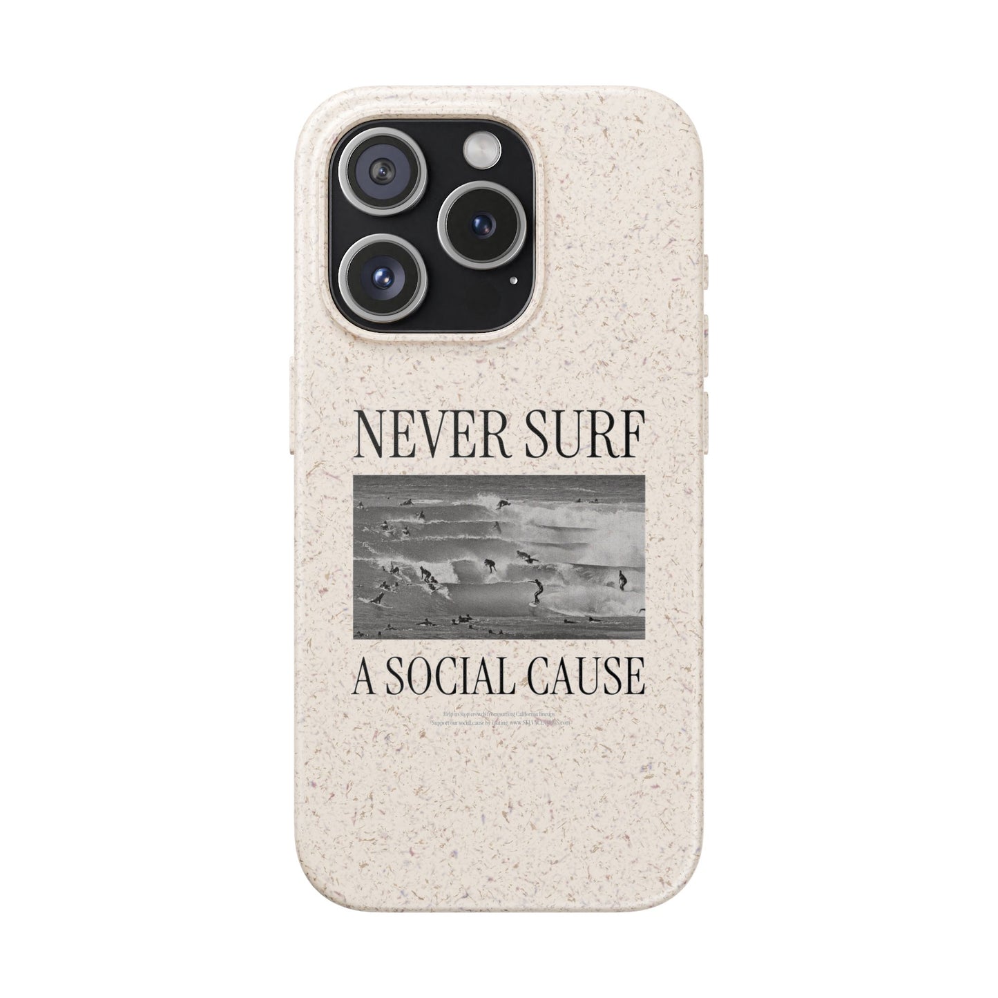 NEVER SURF Biodegradable iPhone Case
