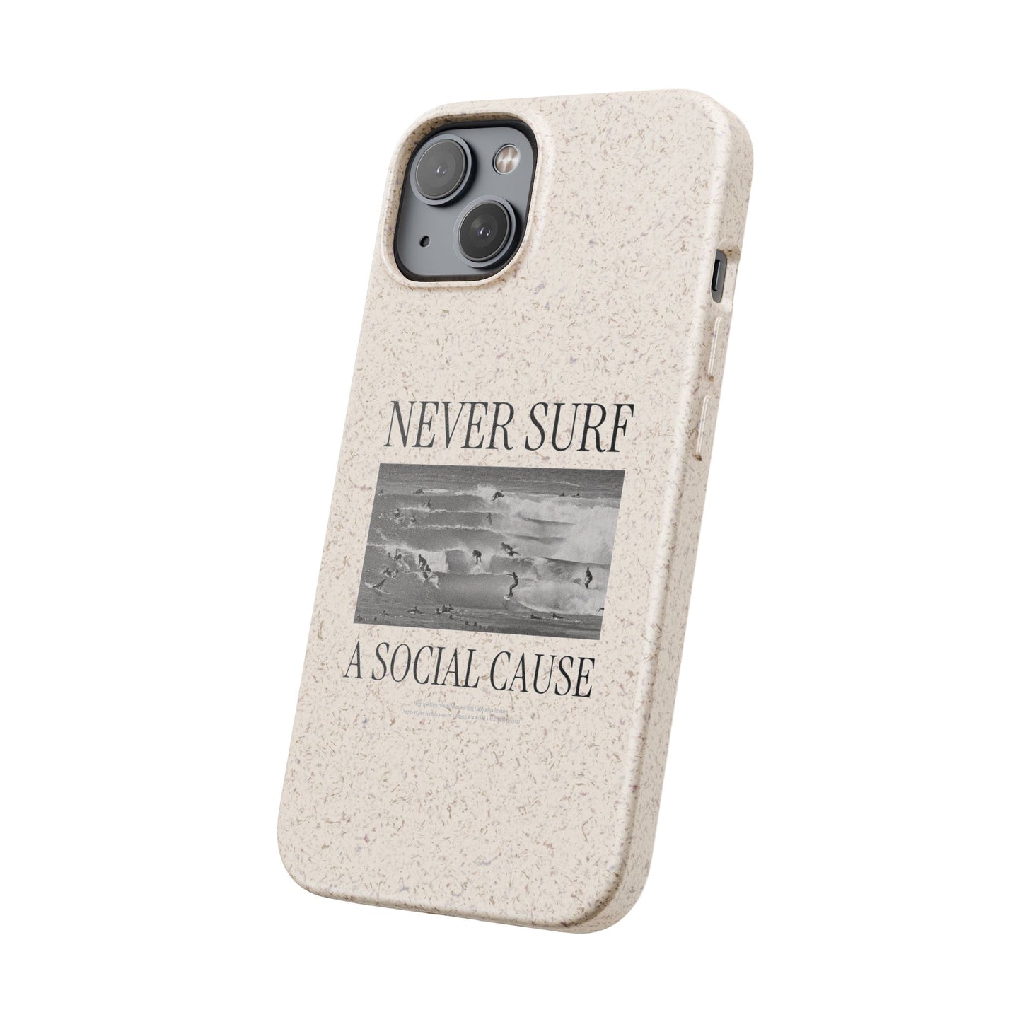 NEVER SURF Biodegradable iPhone Case