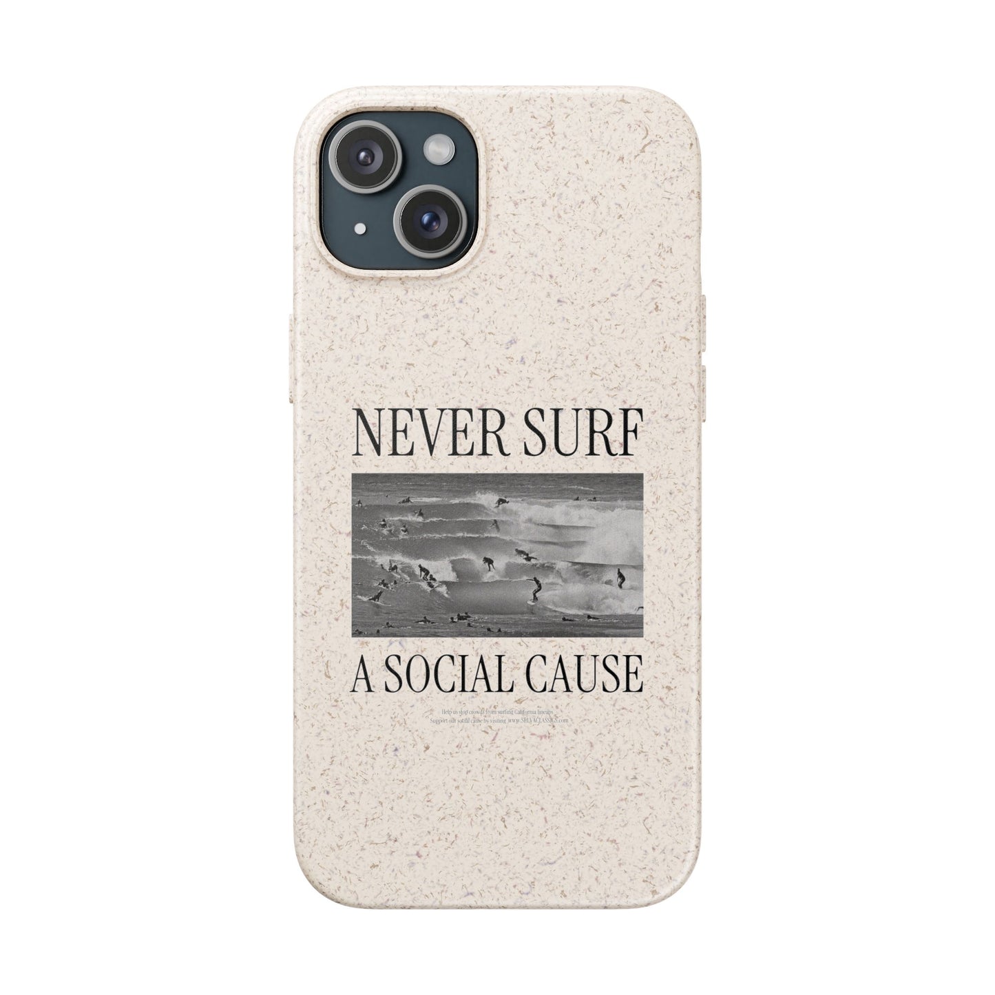 NEVER SURF Biodegradable iPhone Case
