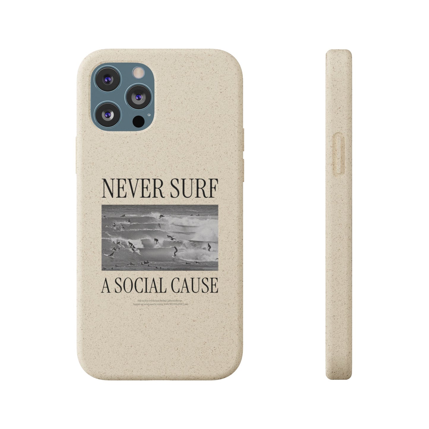 NEVER SURF Biodegradable iPhone Case