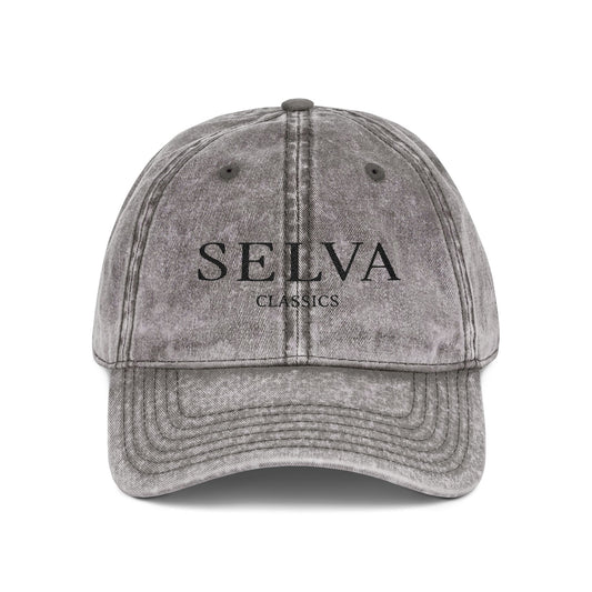 Vintage Dad Cap - Selva Classics Embroidery (Black Stitch)