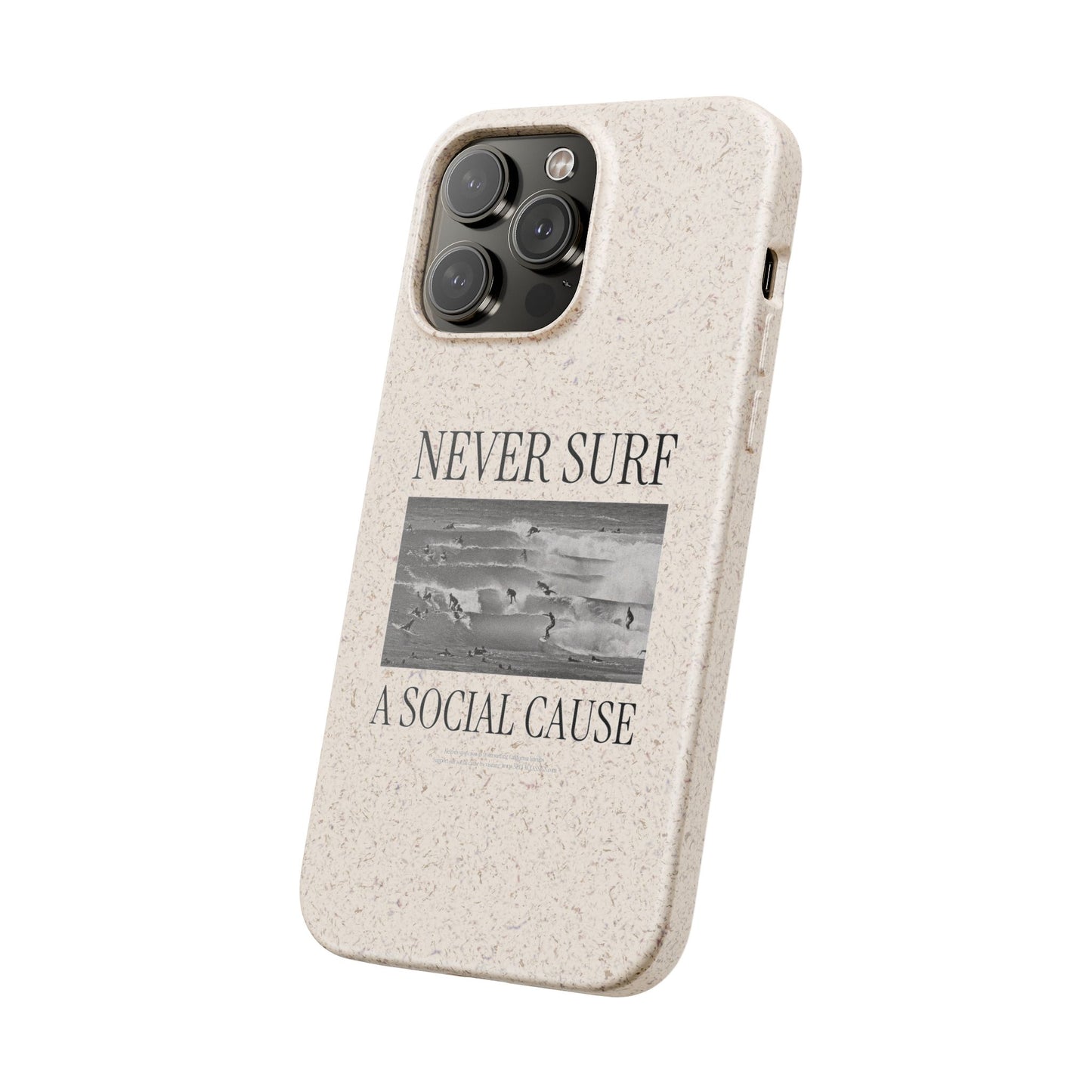 NEVER SURF Biodegradable iPhone Case