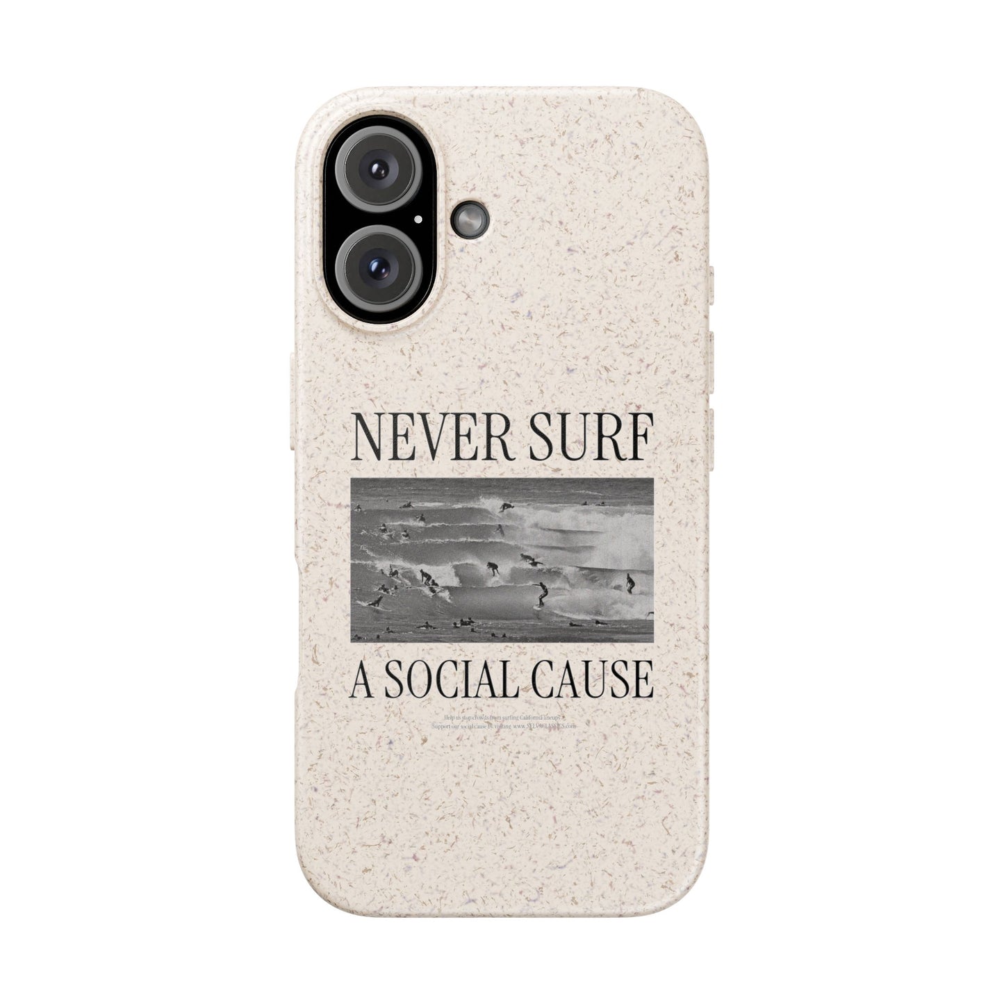 NEVER SURF Biodegradable iPhone Case