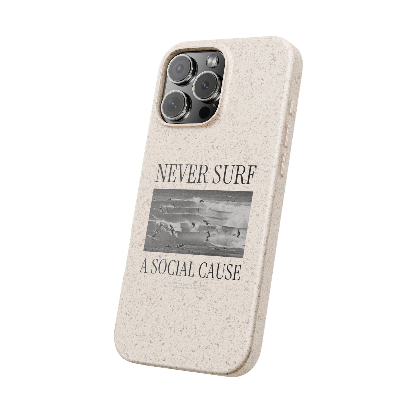 NEVER SURF Biodegradable iPhone Case