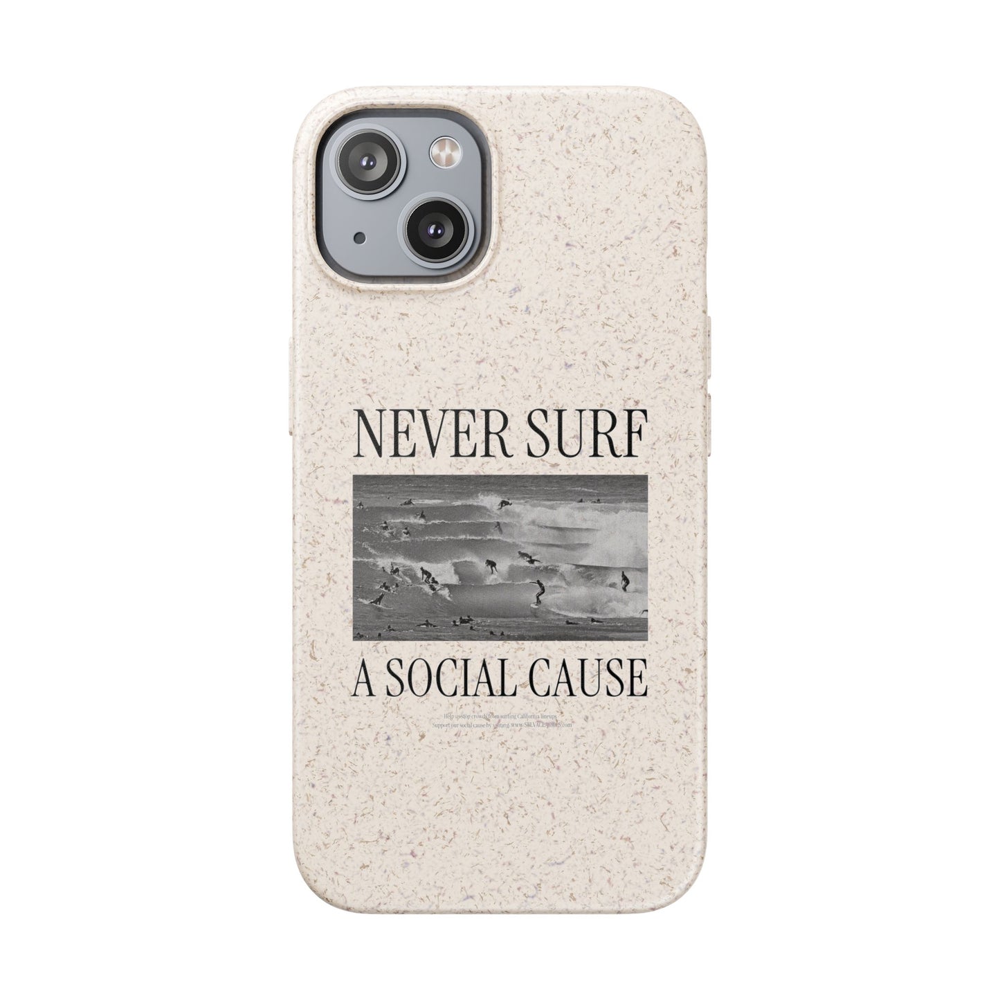 NEVER SURF Biodegradable iPhone Case