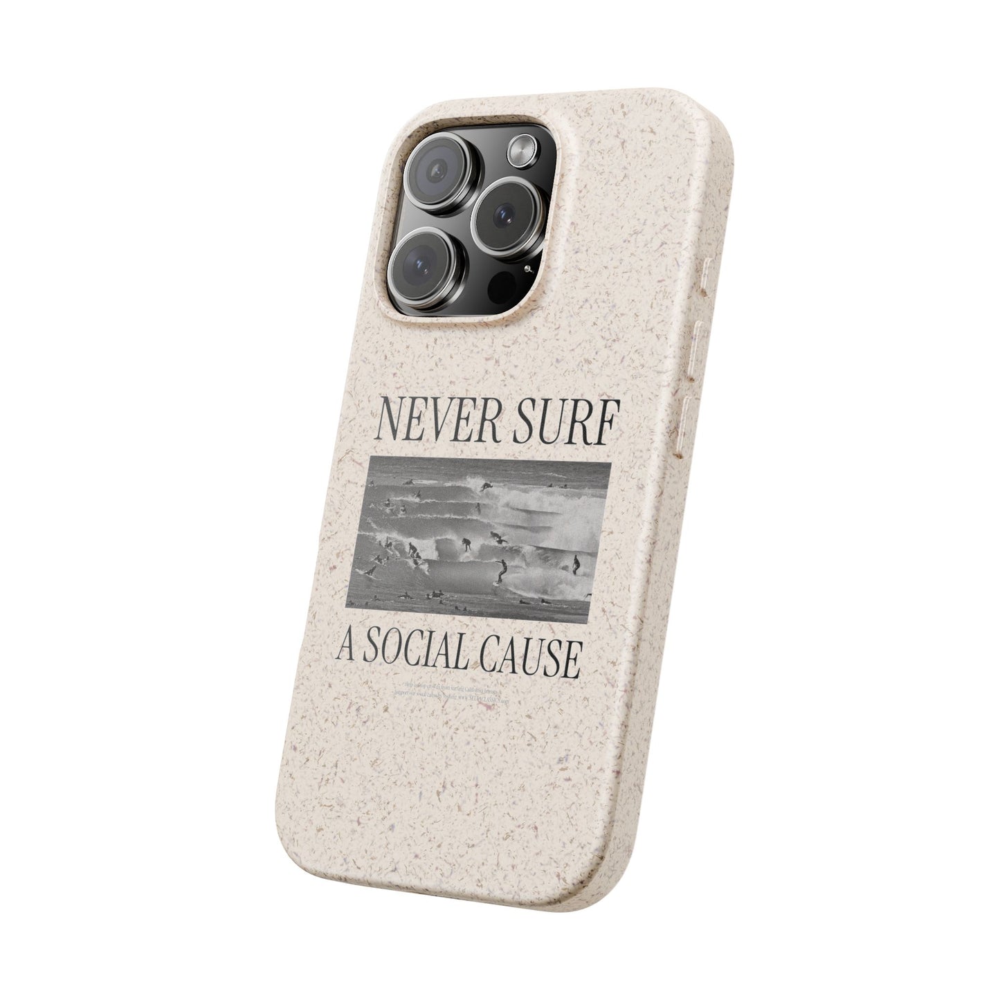 NEVER SURF Biodegradable iPhone Case