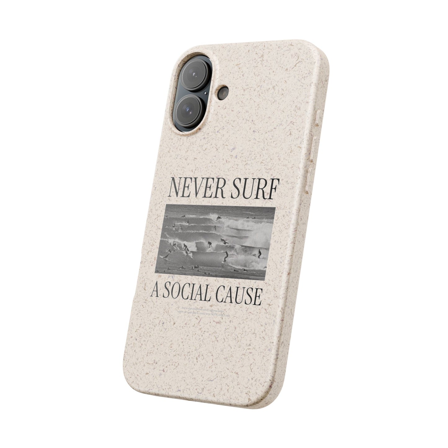 NEVER SURF Biodegradable iPhone Case