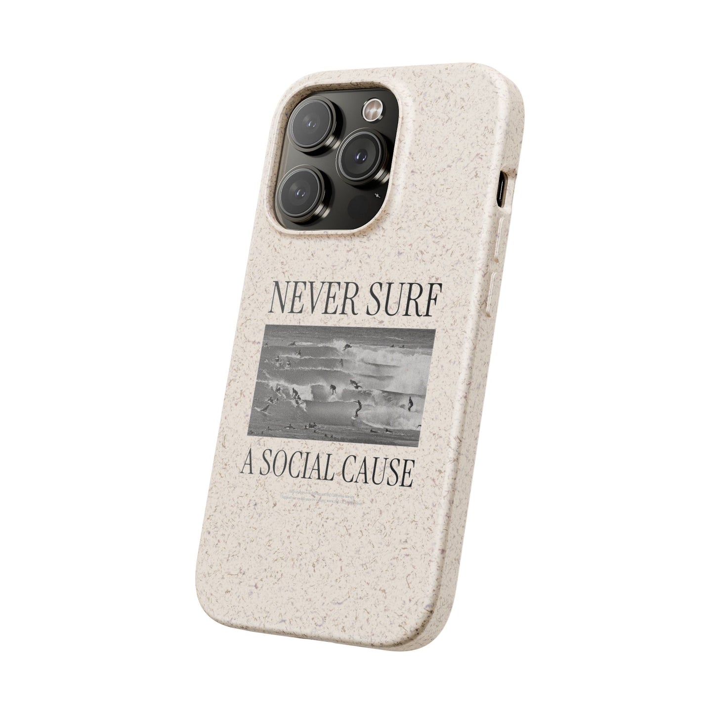 NEVER SURF Biodegradable iPhone Case