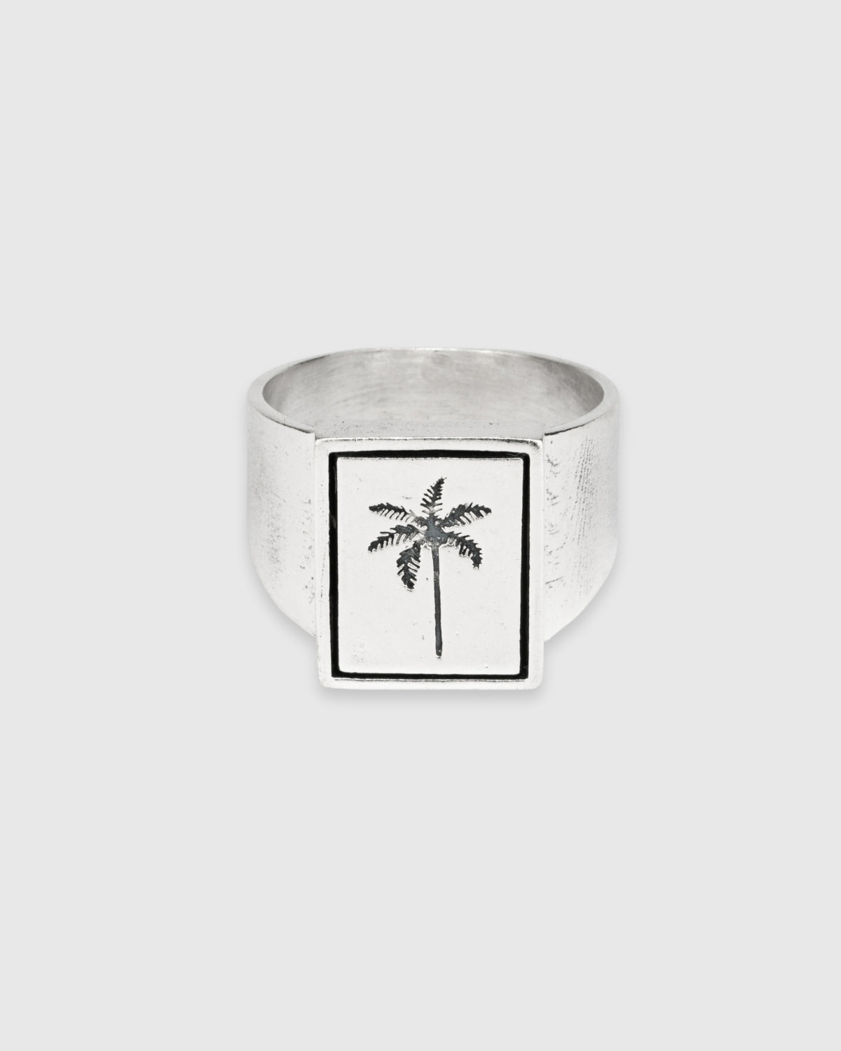 Rectangle Selva Palm Signet Ring