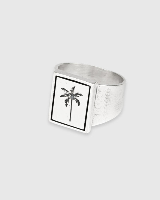 Rectangle Selva Palm Signet Ring