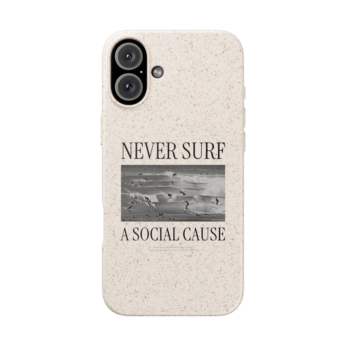 NEVER SURF Biodegradable iPhone Case
