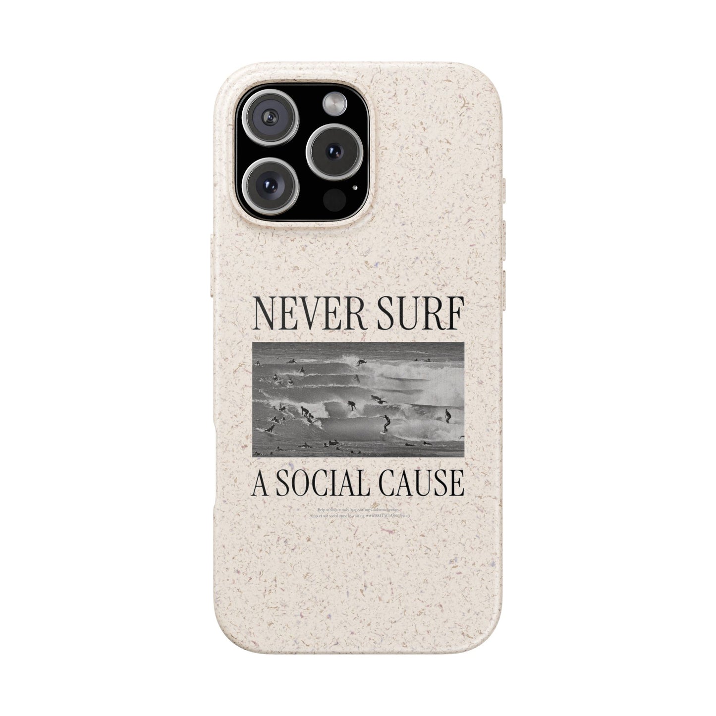 NEVER SURF Biodegradable iPhone Case