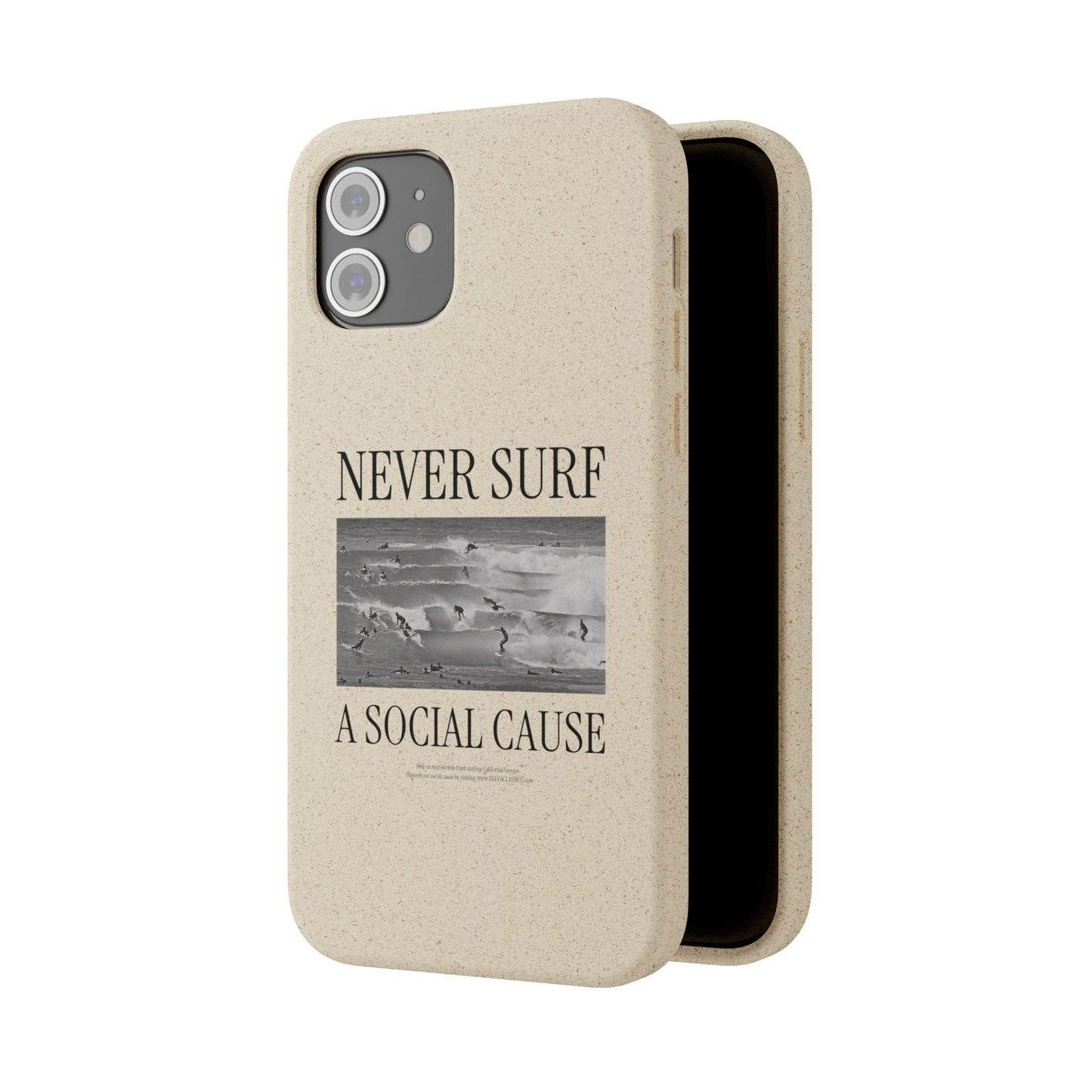 NEVER SURF Biodegradable iPhone Case