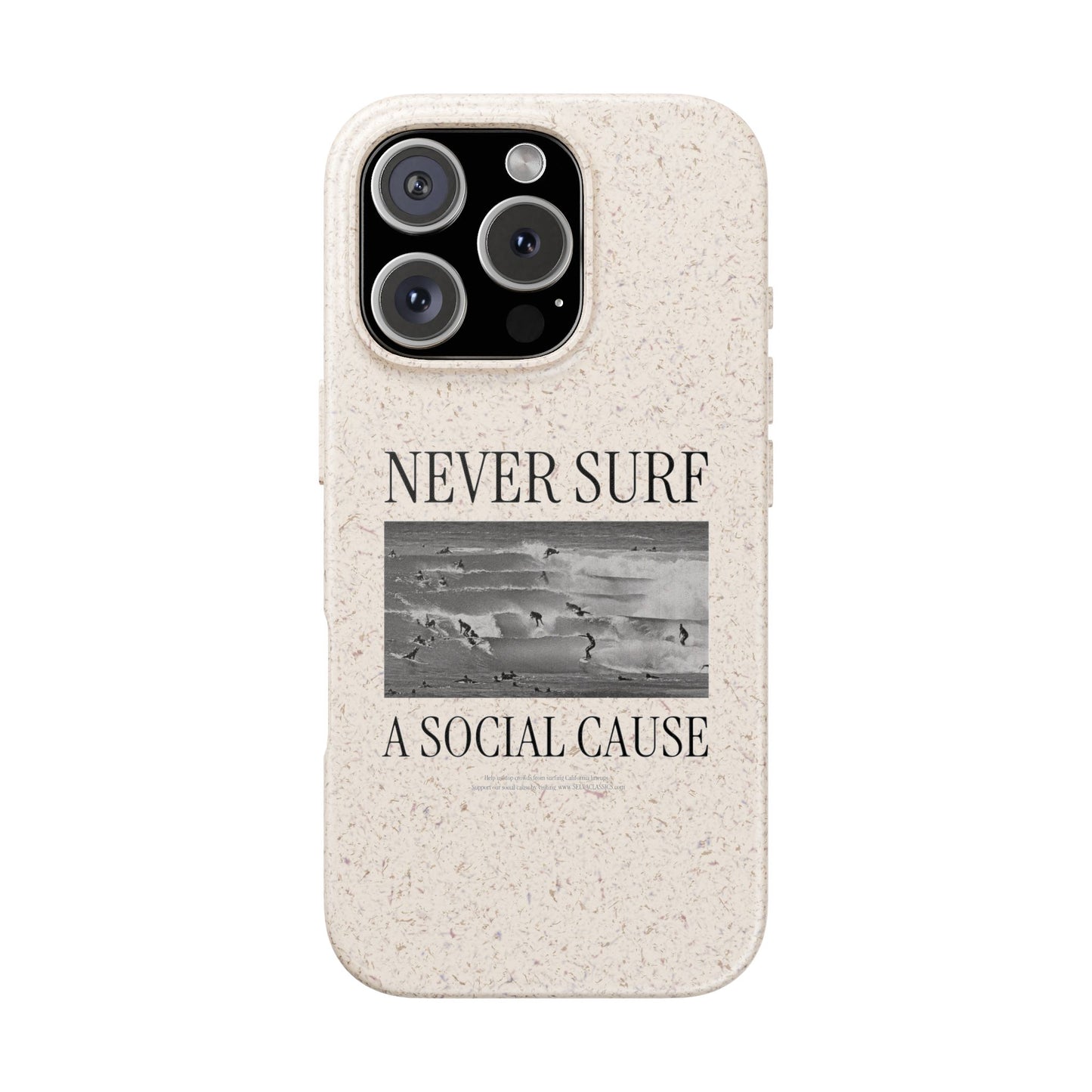 NEVER SURF Biodegradable iPhone Case
