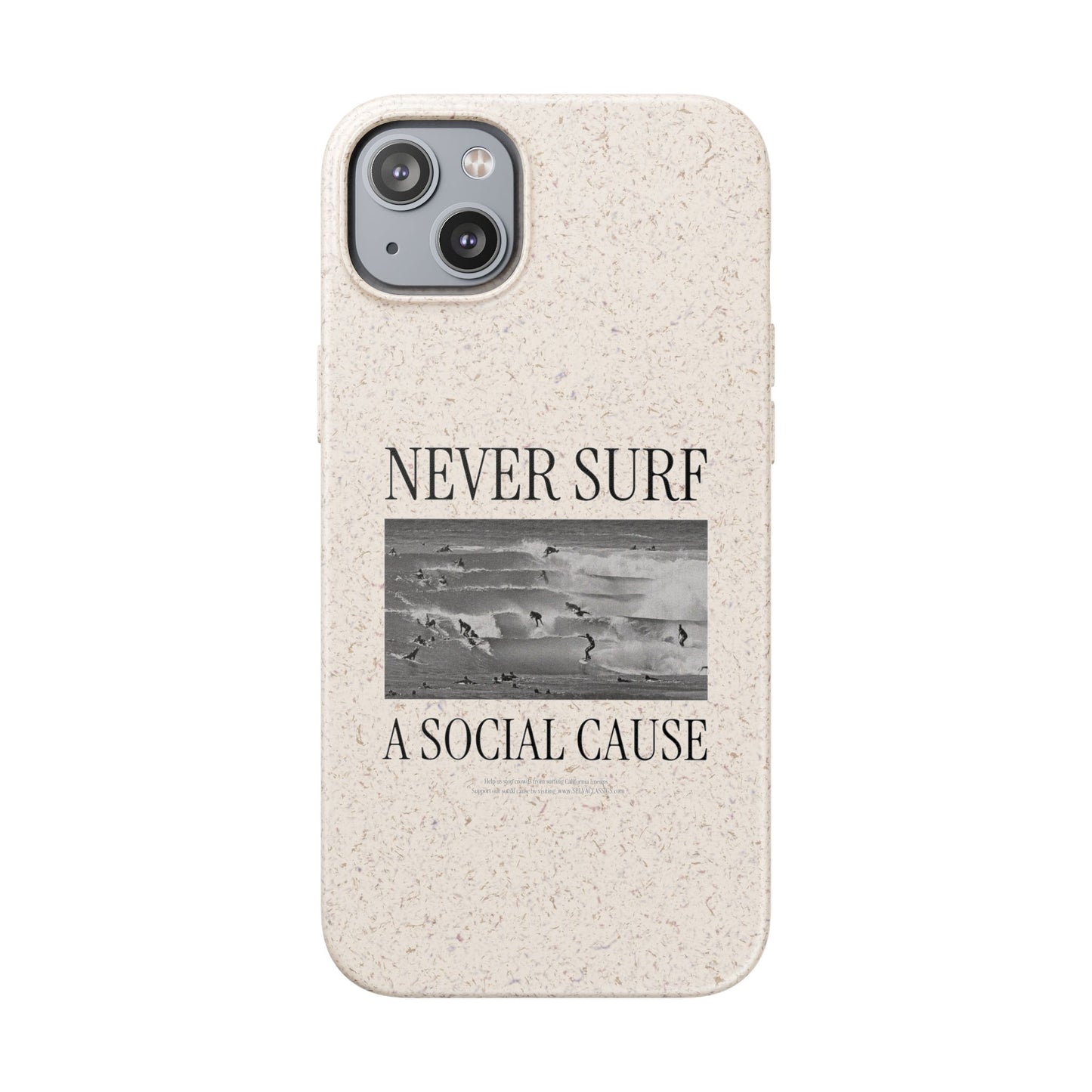 NEVER SURF Biodegradable iPhone Case