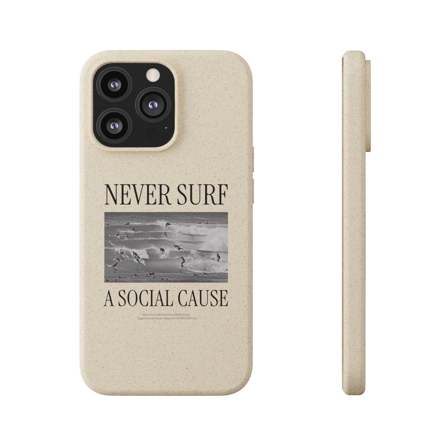 NEVER SURF Biodegradable iPhone Case