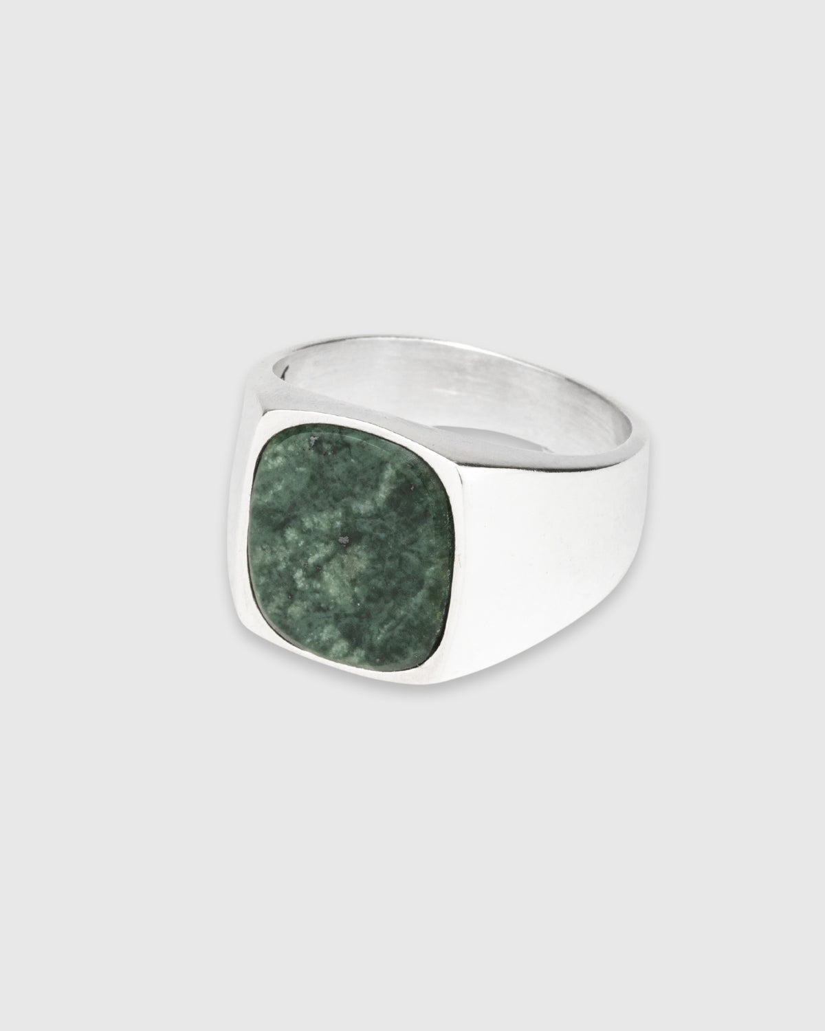 Hudson Green Marble Signet Ring