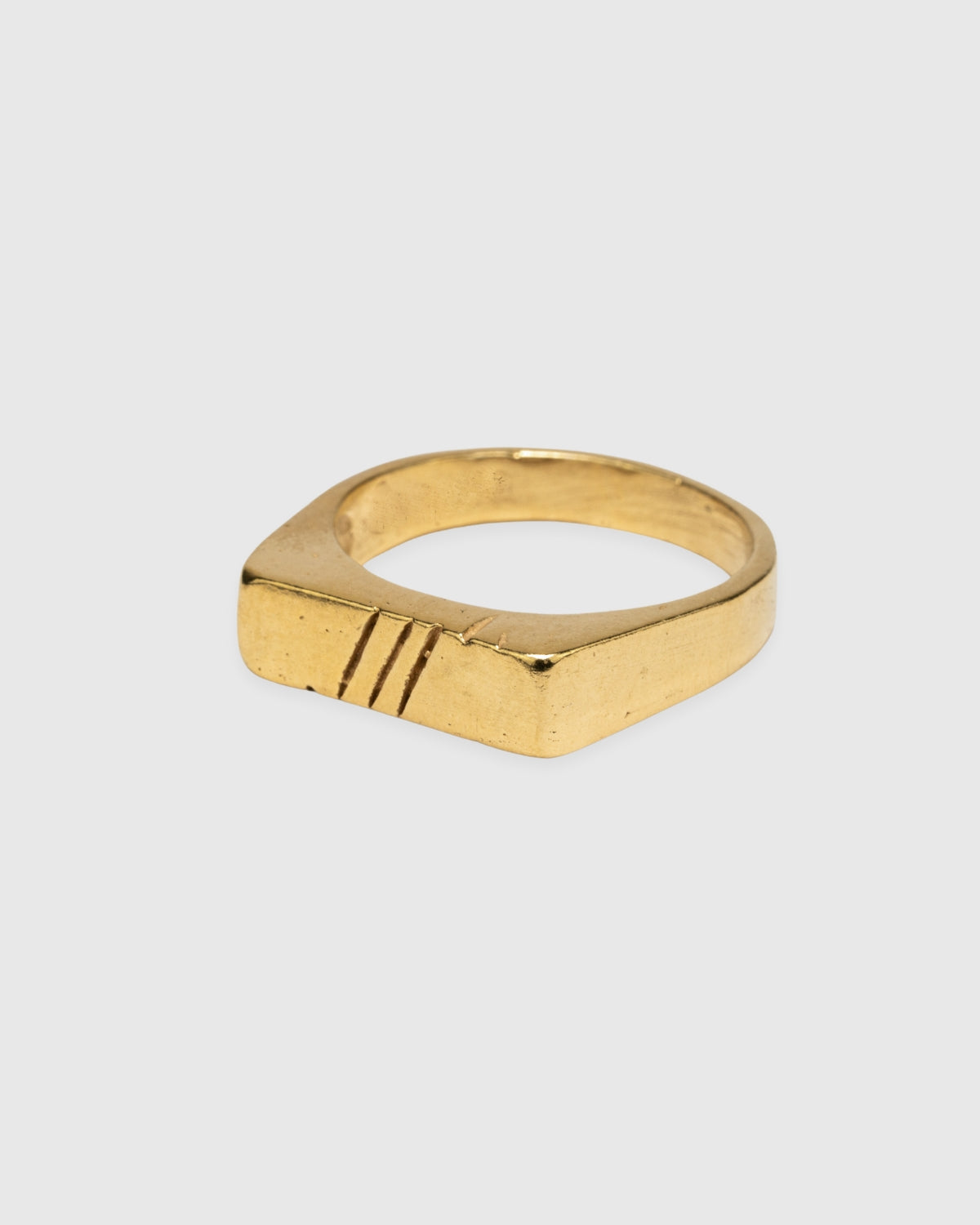 Lucky3Strike Ring - 14k Solid Gold