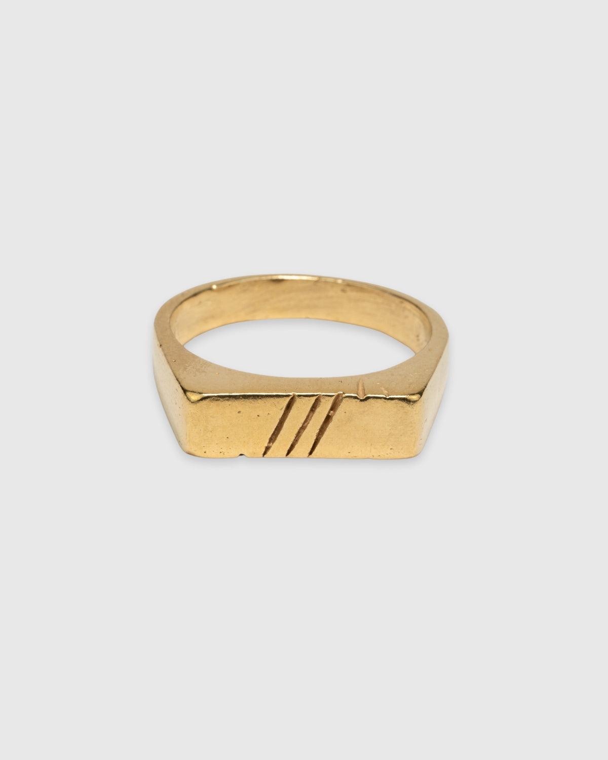 Lucky3Strike Ring - 14k Solid Gold