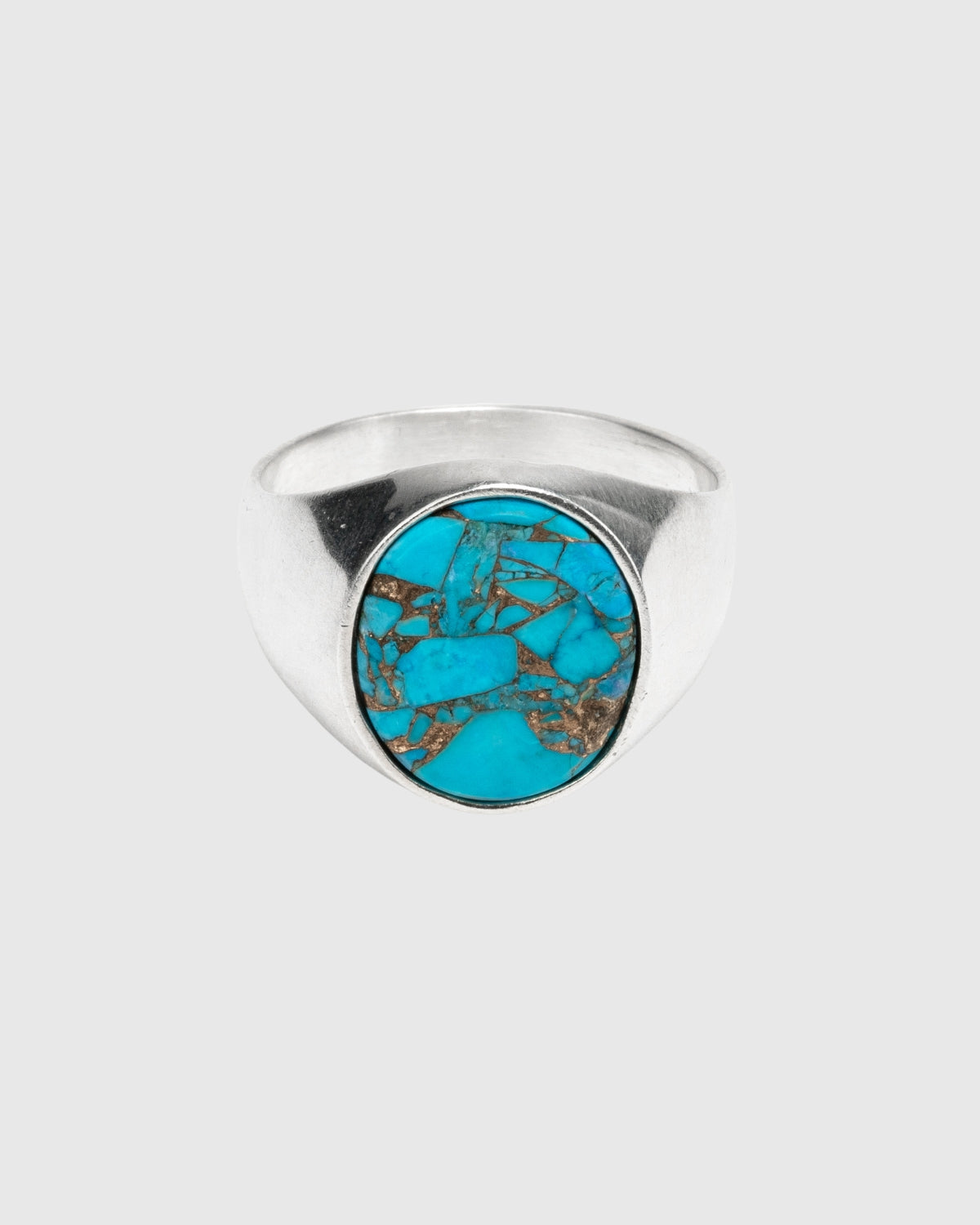 Oval Turquoise Signet Ring