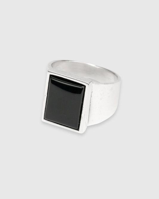 Rectangle Onyx Signet Ring