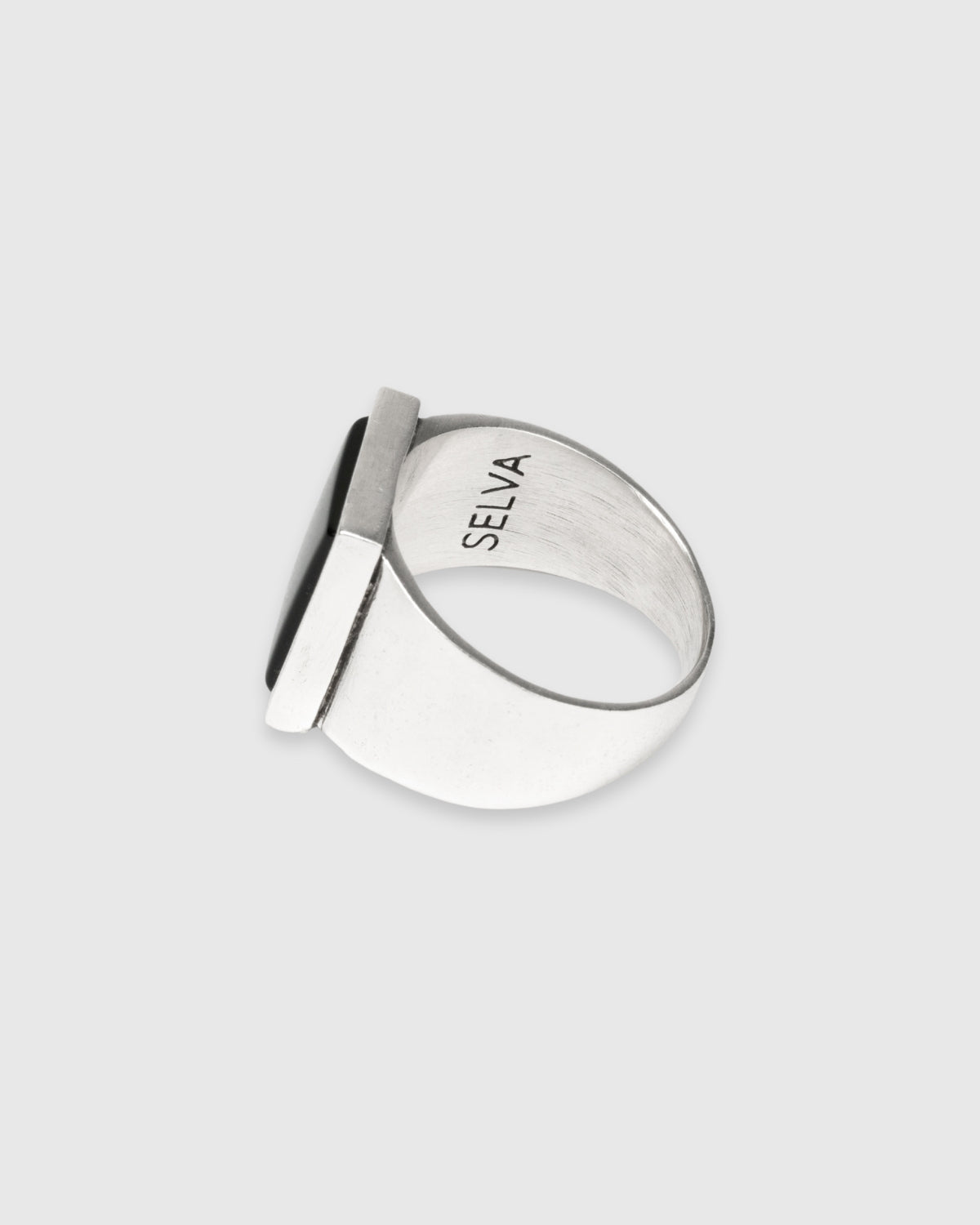 Rectangle Onyx Signet Ring