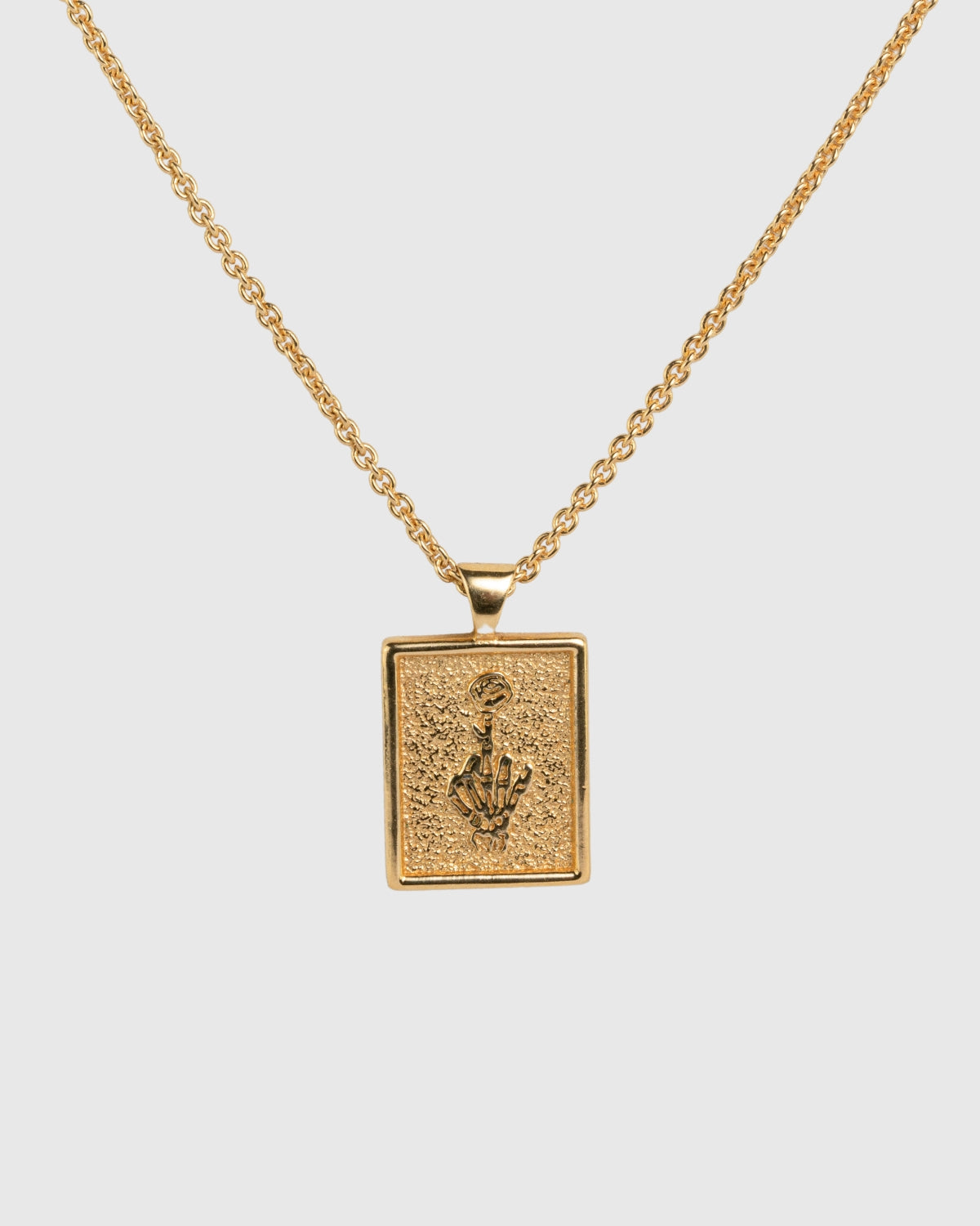 Rose Finger Necklace - 14k Solid Gold