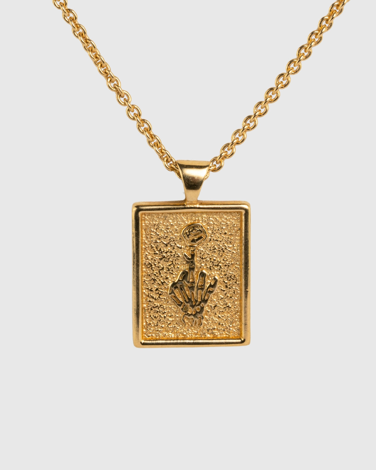 Rose Finger Necklace - 14k Solid Gold