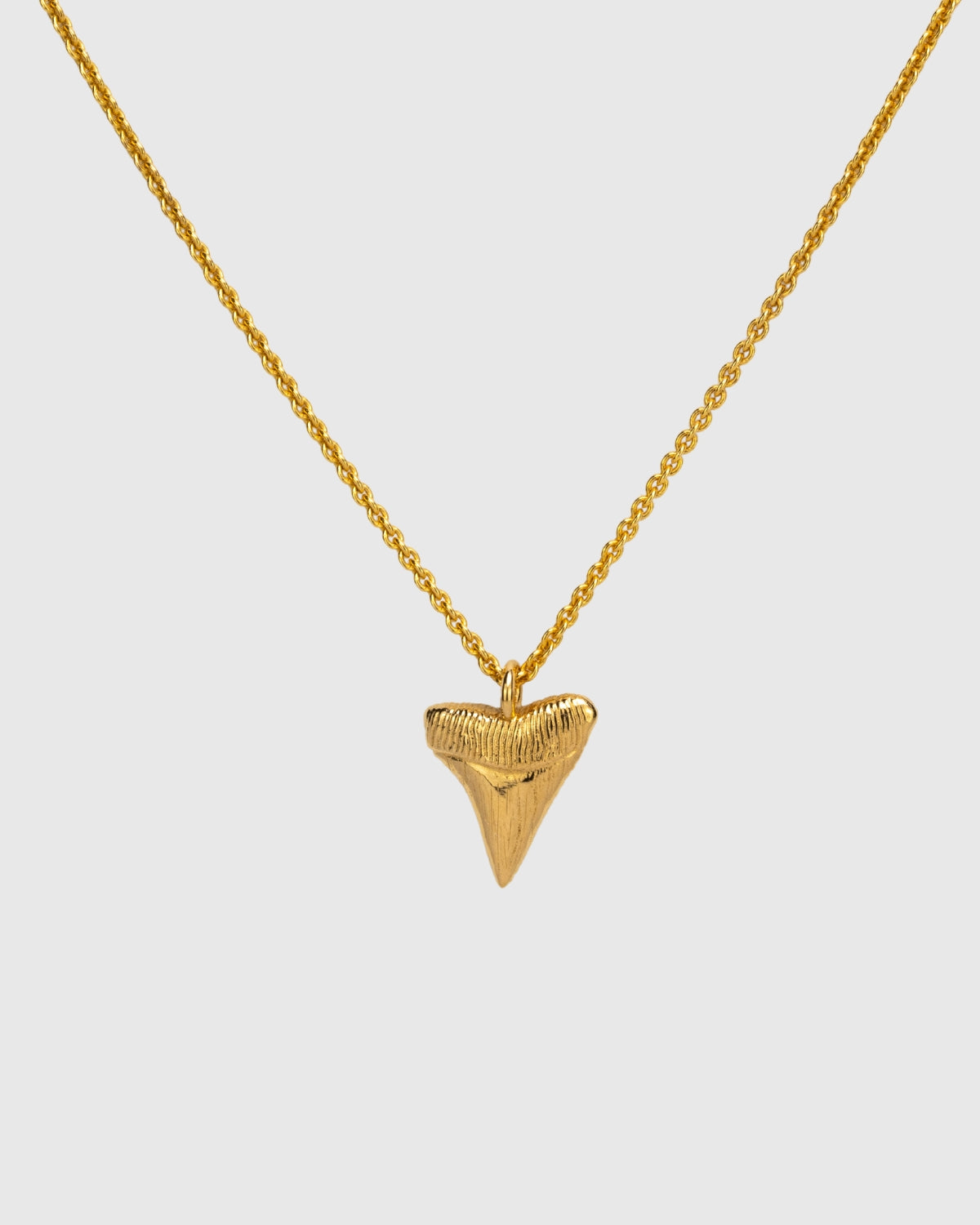 90s Shark Tooth Necklace - 14k Solid Gold