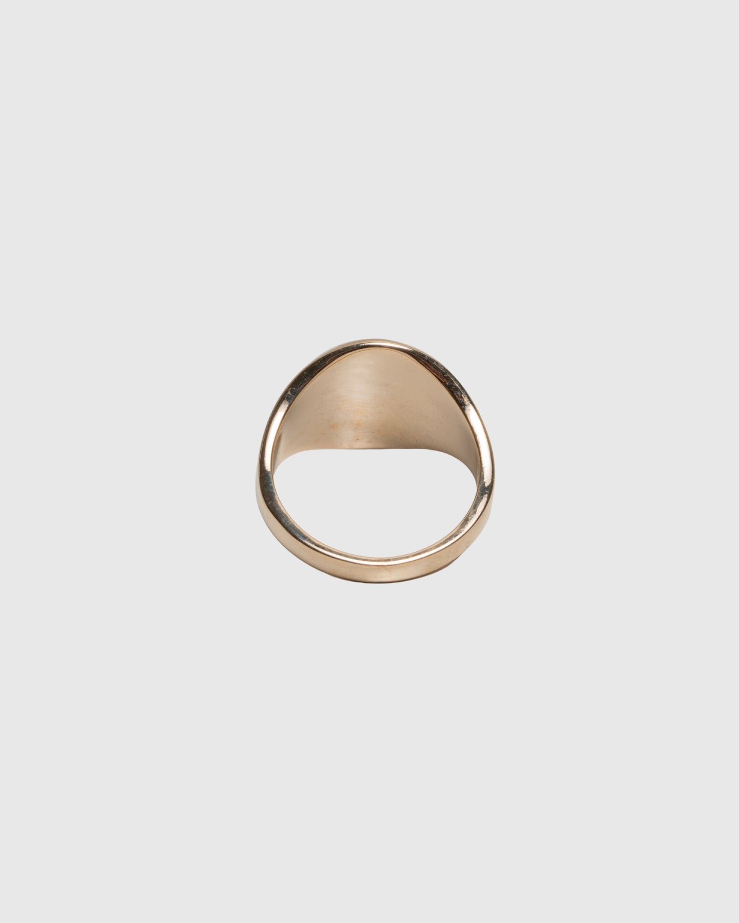 Smile Signet Ring - 14k Solid Gold