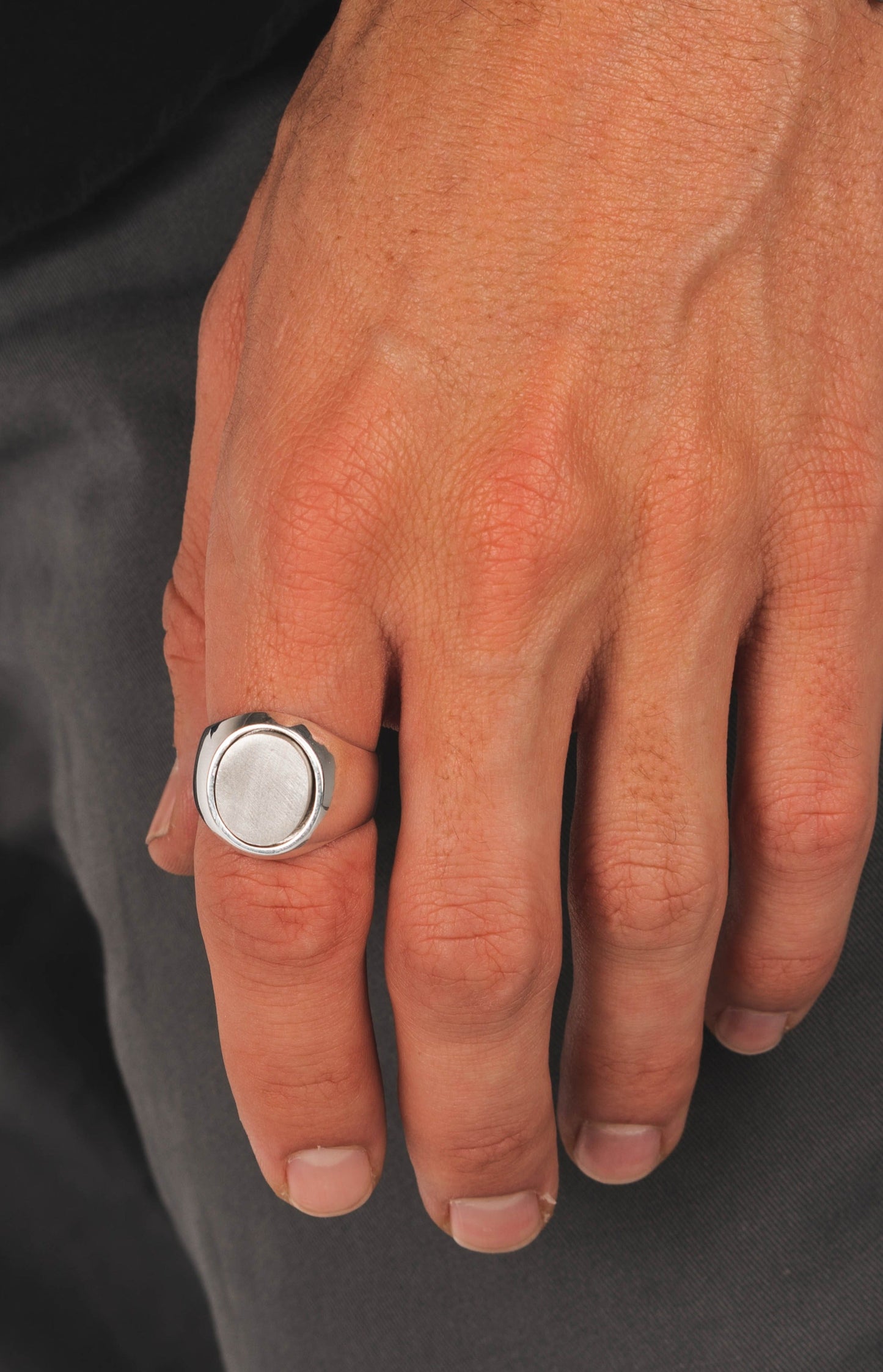 Oval Silver Signet Ring