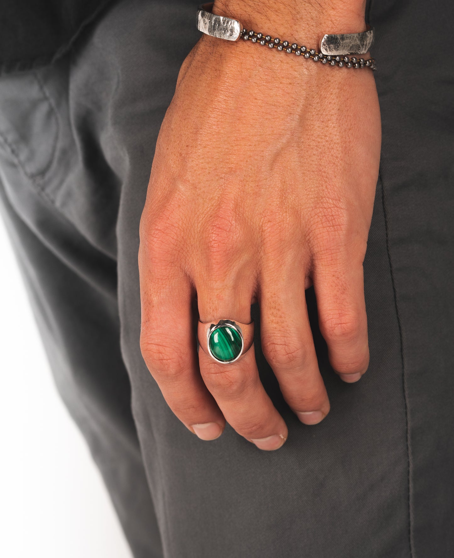 Oval - Malachite