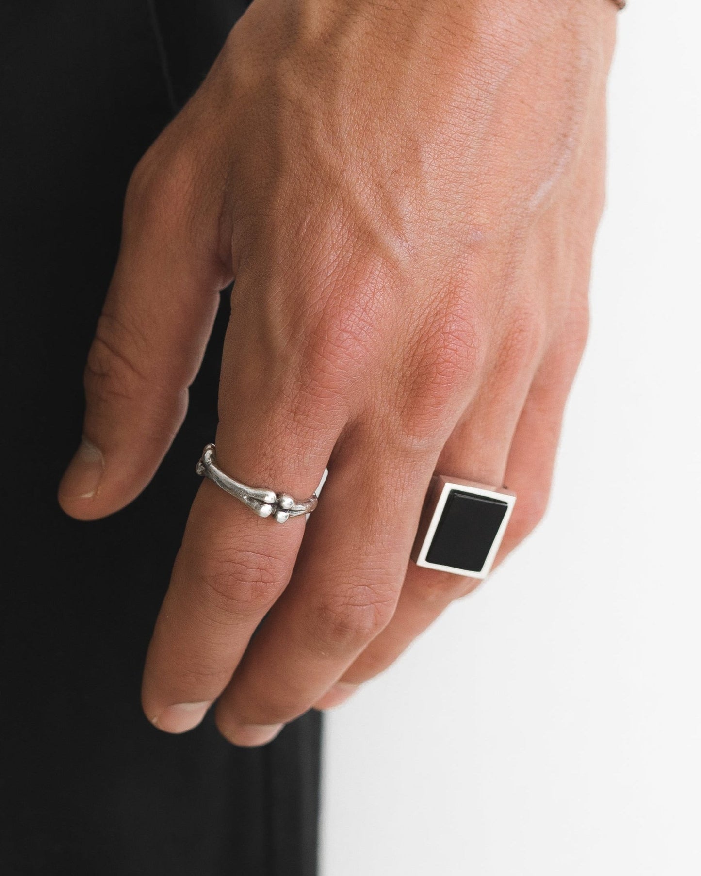 Rectangle Onyx Signet Ring