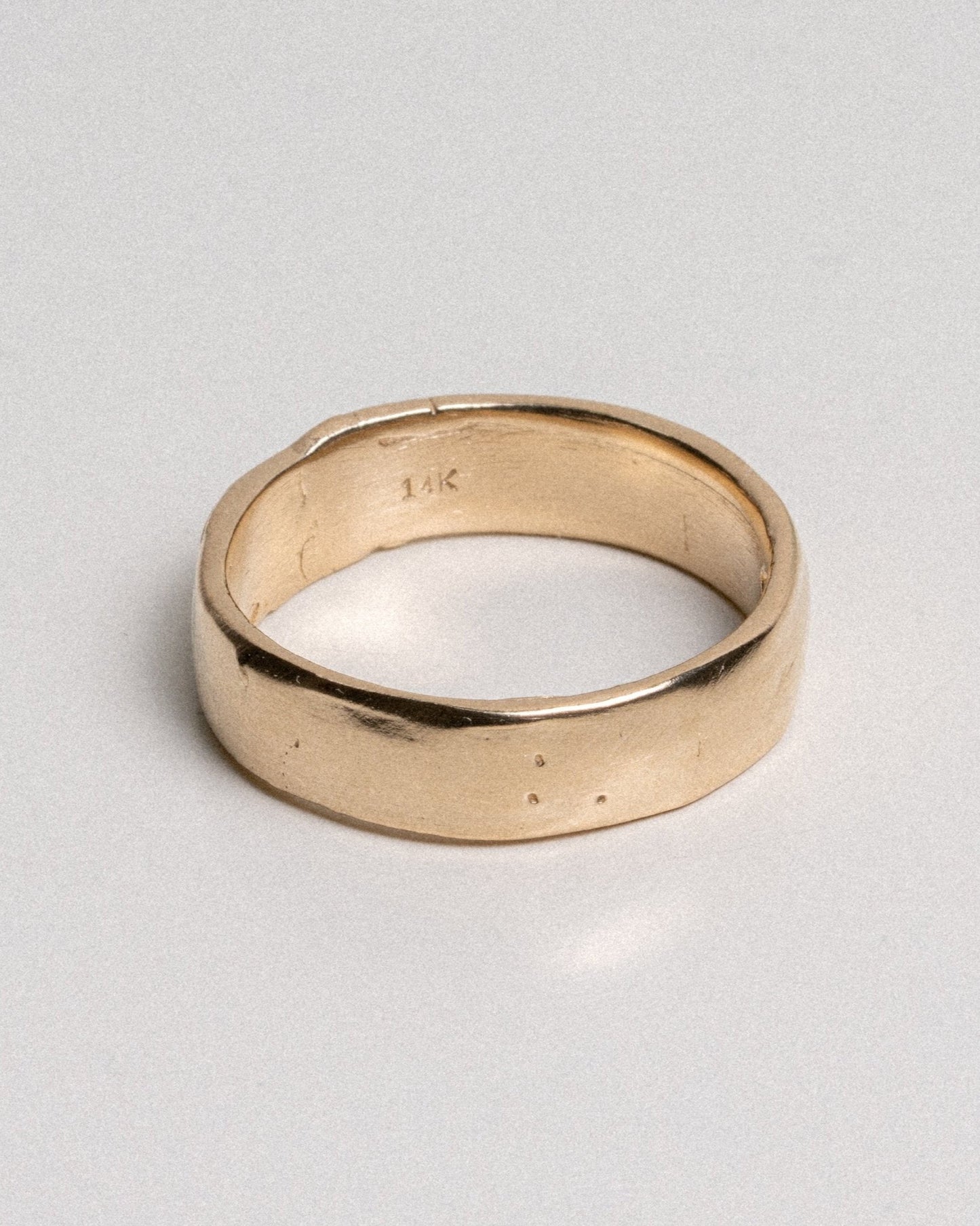 Rugged Band Ring - 14k Solid Gold