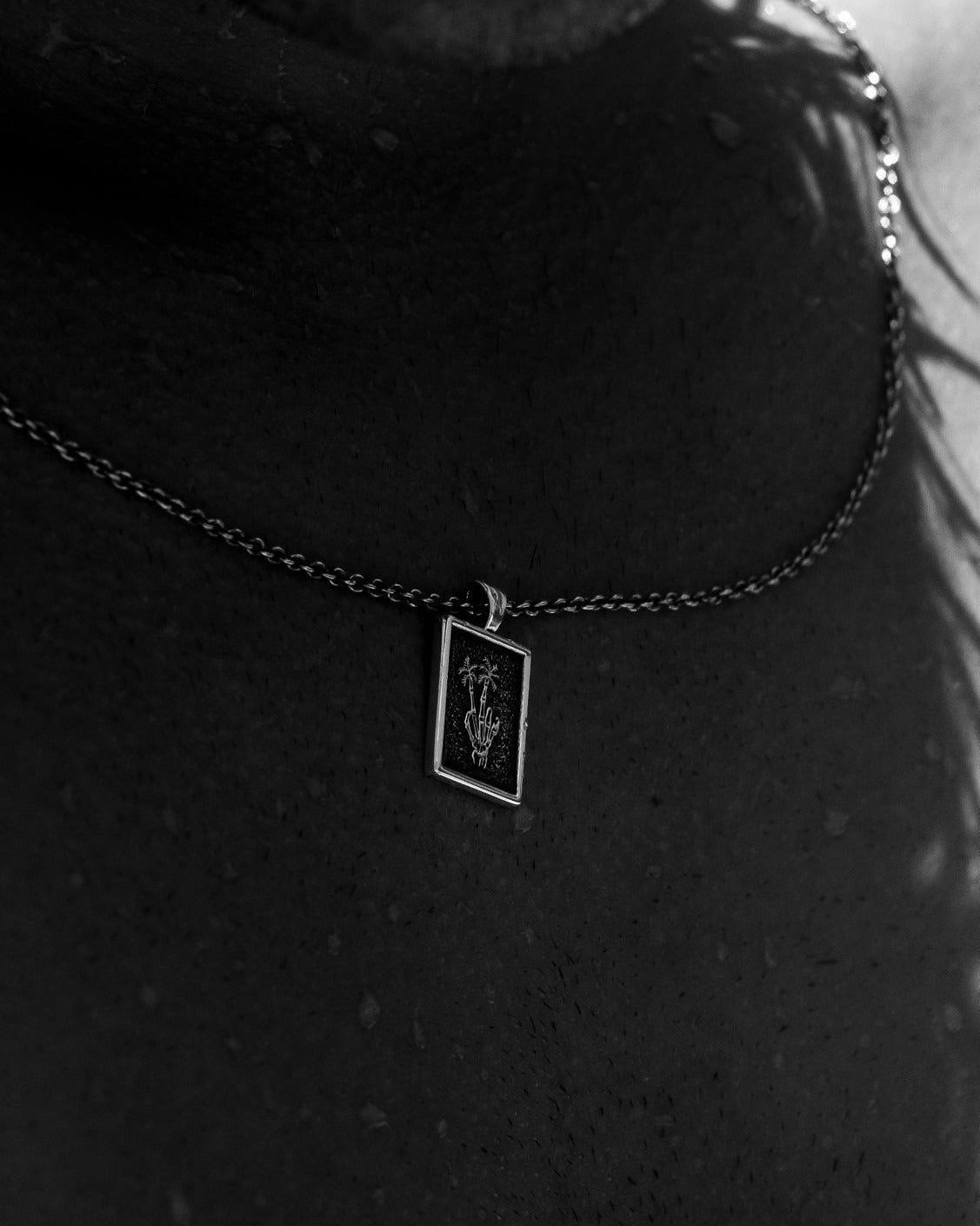 Peace Palms Necklace - 14k Solid Gold