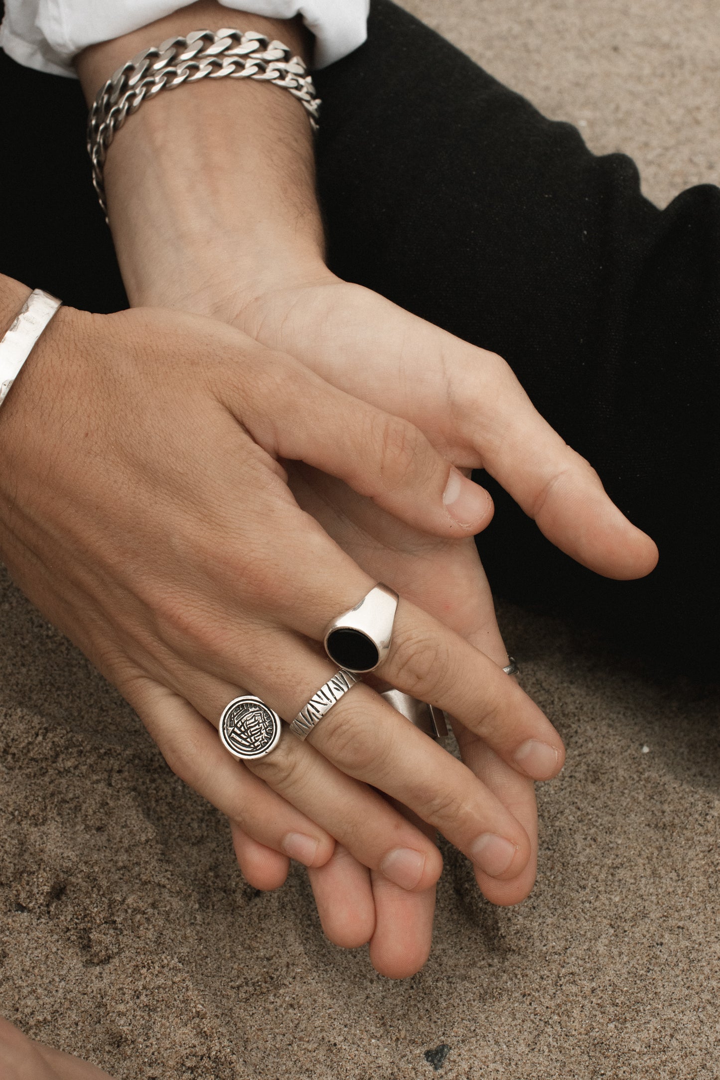 Oval Onyx Signet Ring - 14k Solid Gold