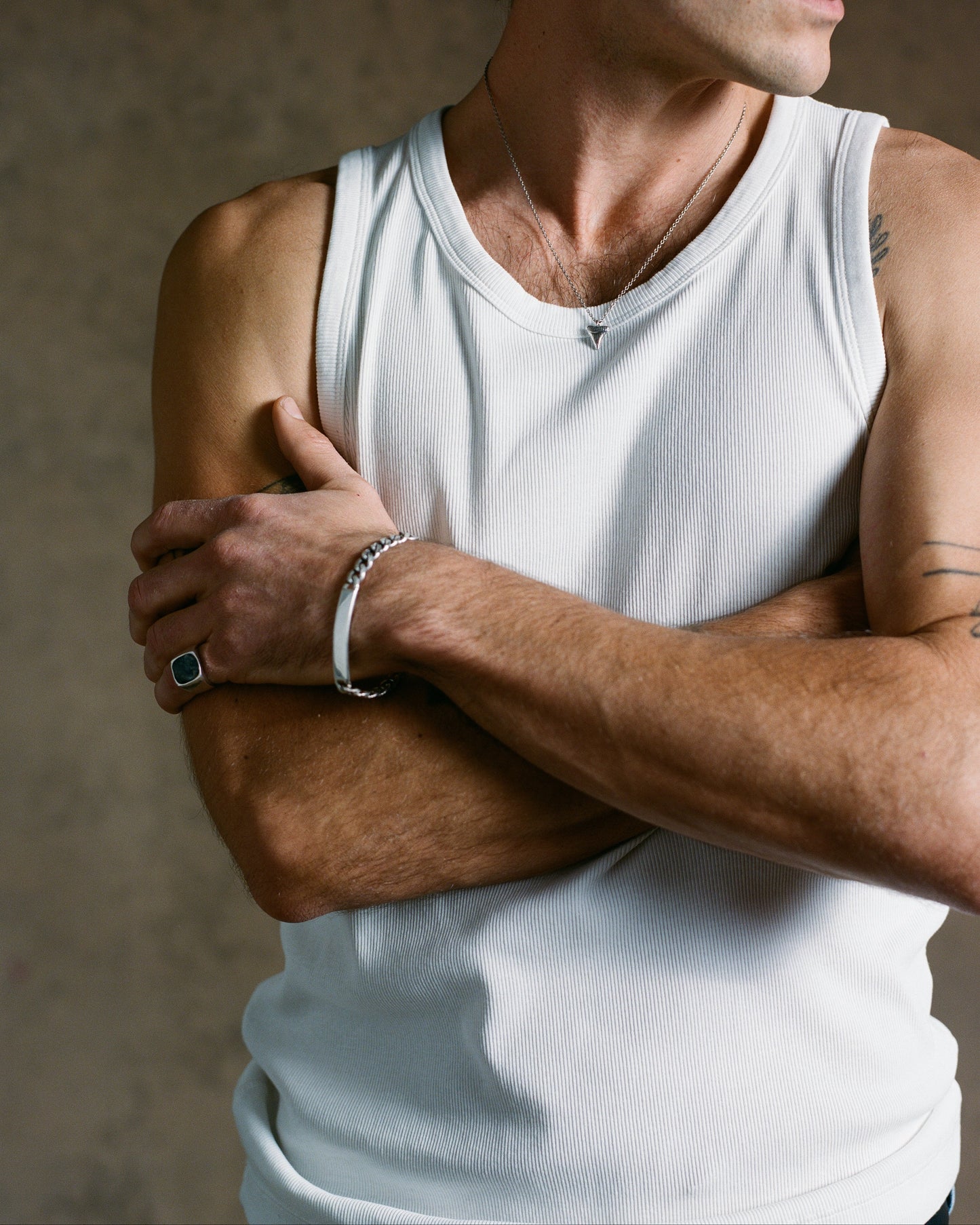 Hudson Green Marble Signet Ring