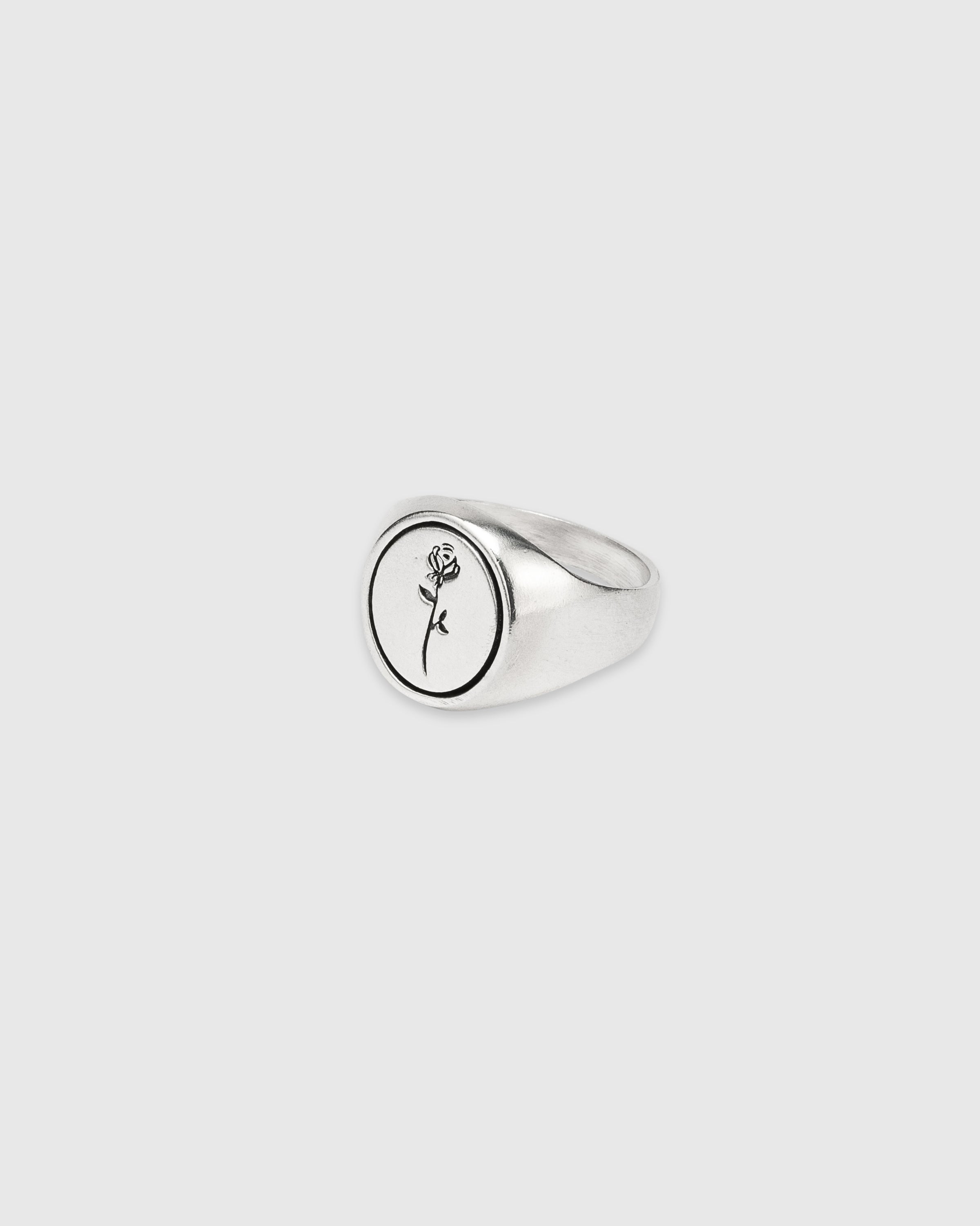 Oval Rose Signet Ring