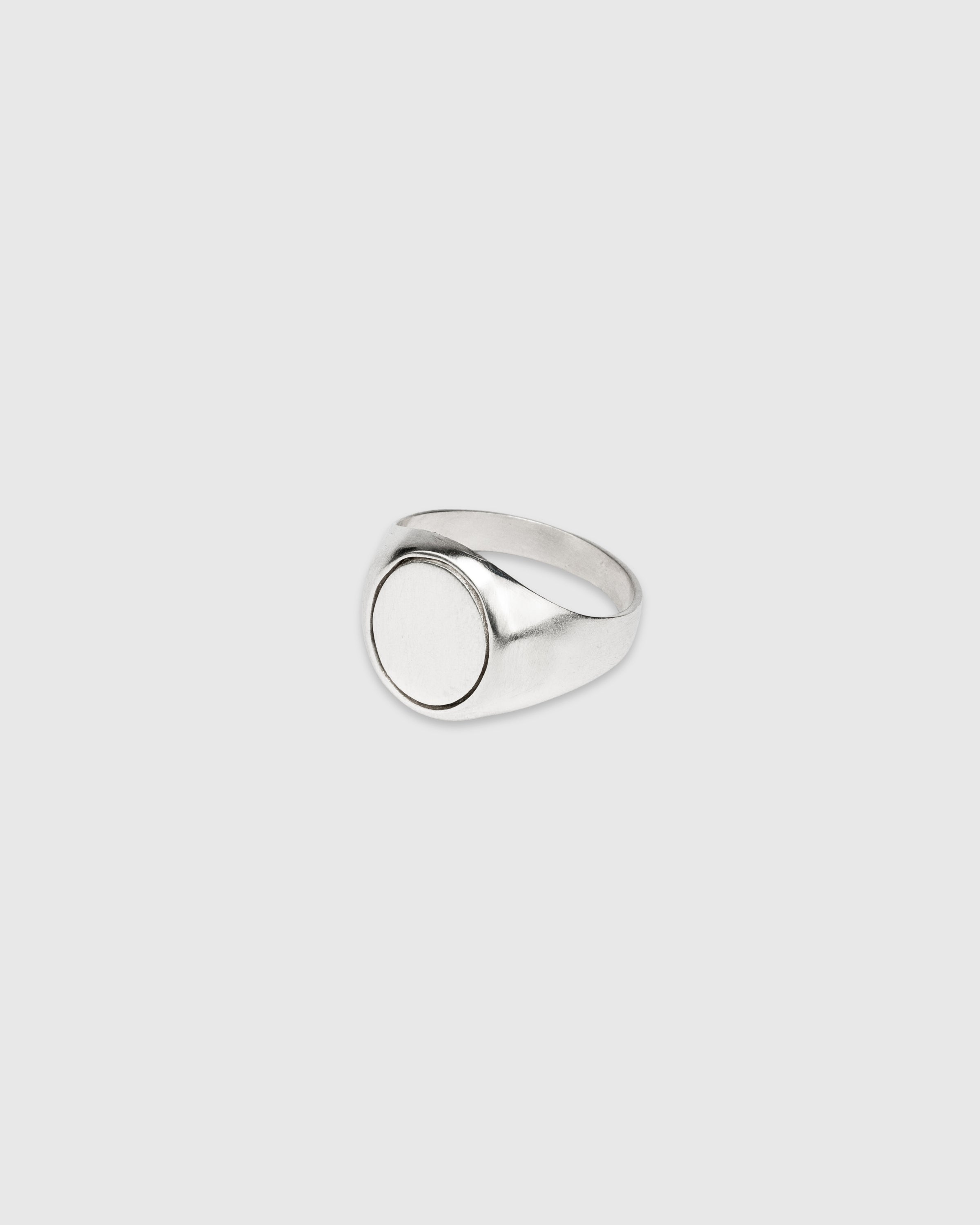 Oval Silver Signet Ring