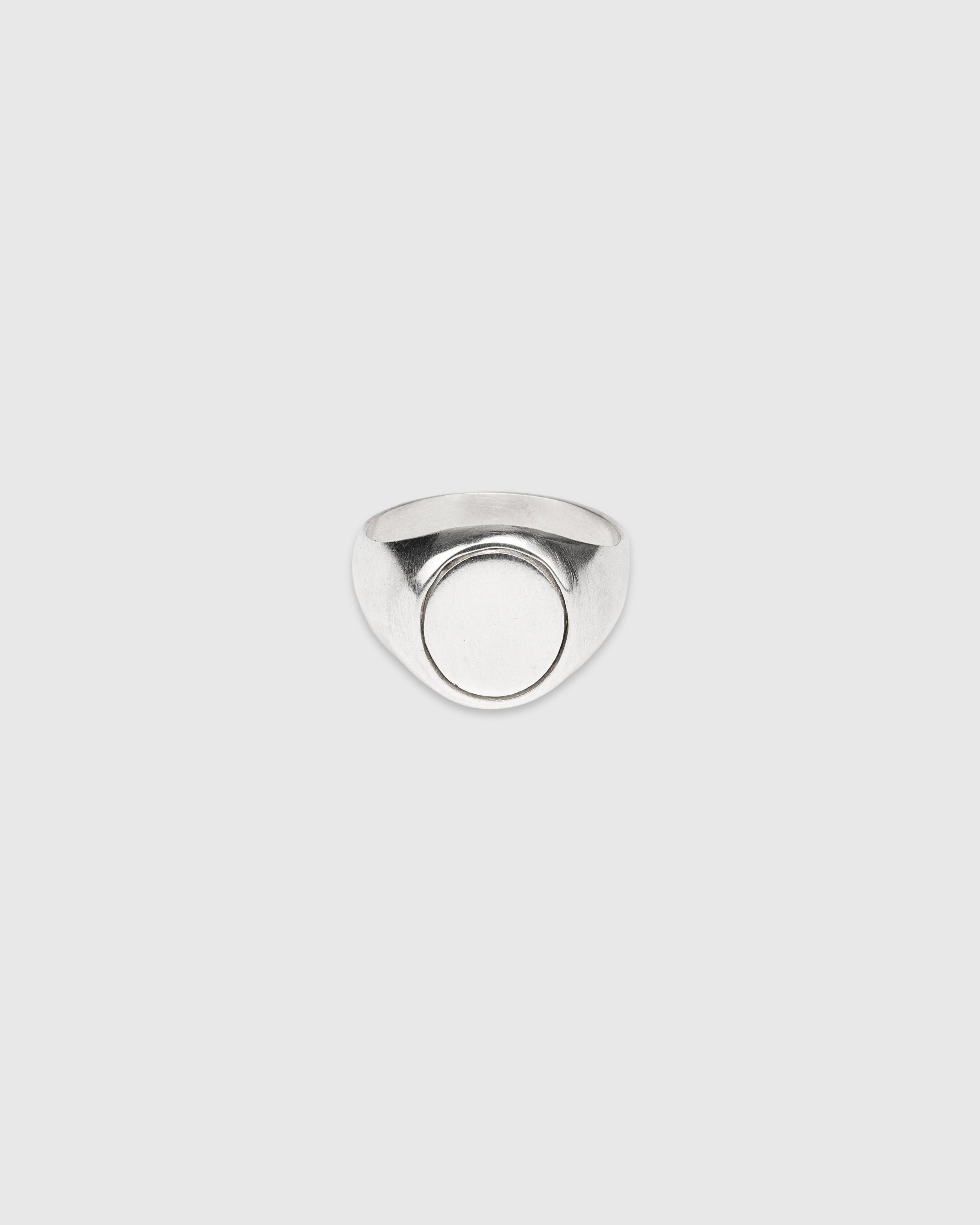 Oval Silver Signet Ring