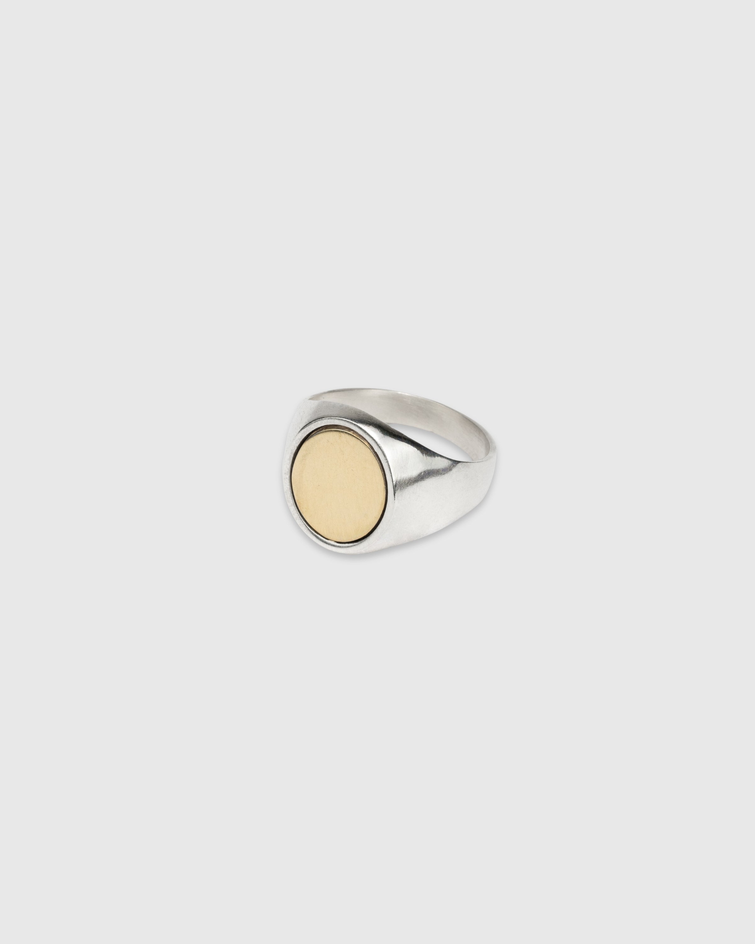 Oval Gold Top Signet Ring