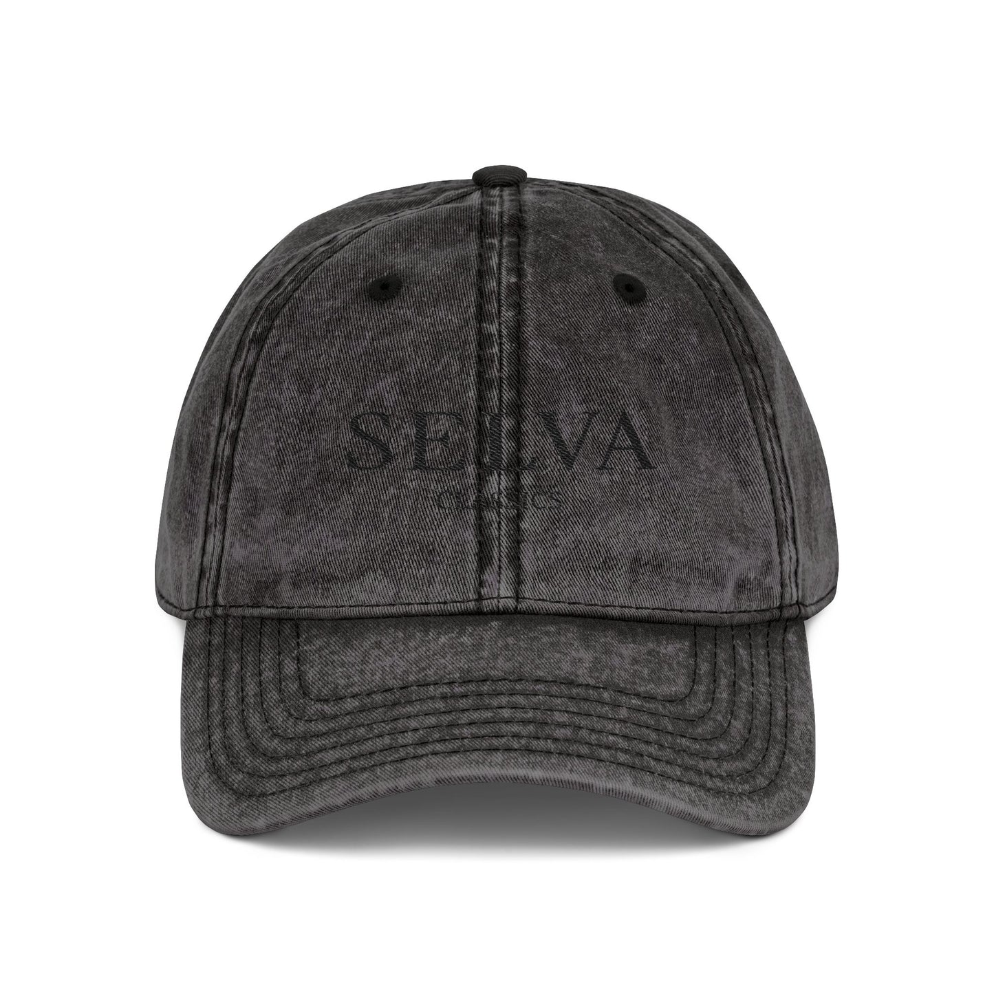 Vintage Dad Cap - Selva Classics Embroidery (Black Stitch)