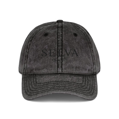 Vintage Dad Cap - Selva Classics Embroidery (Black Stitch)