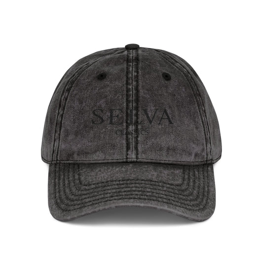 Vintage Dad Cap - Selva Classics Embroidery (Black Stitch)