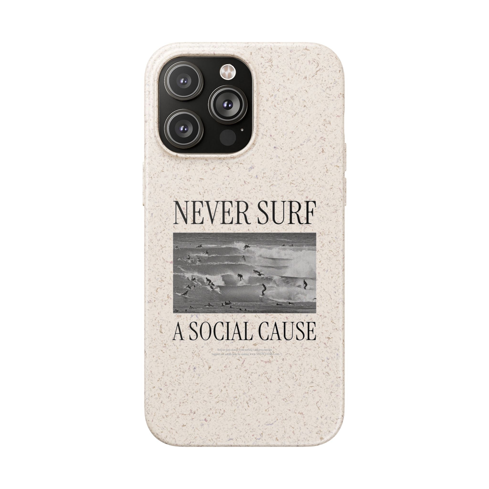 NEVER SURF Biodegradable iPhone Case
