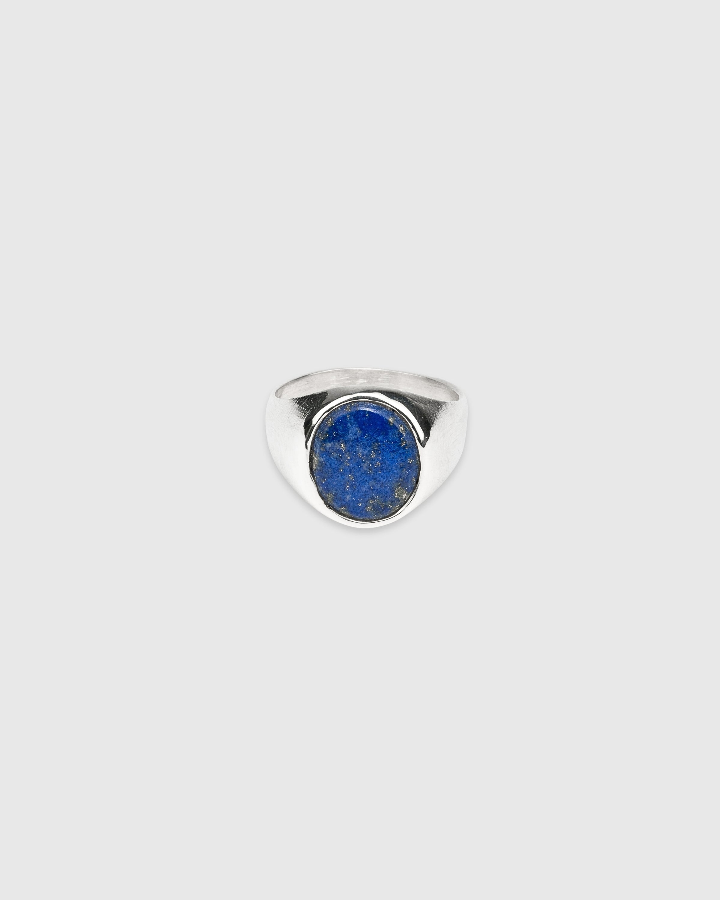 Oval Lapis Signet Ring
