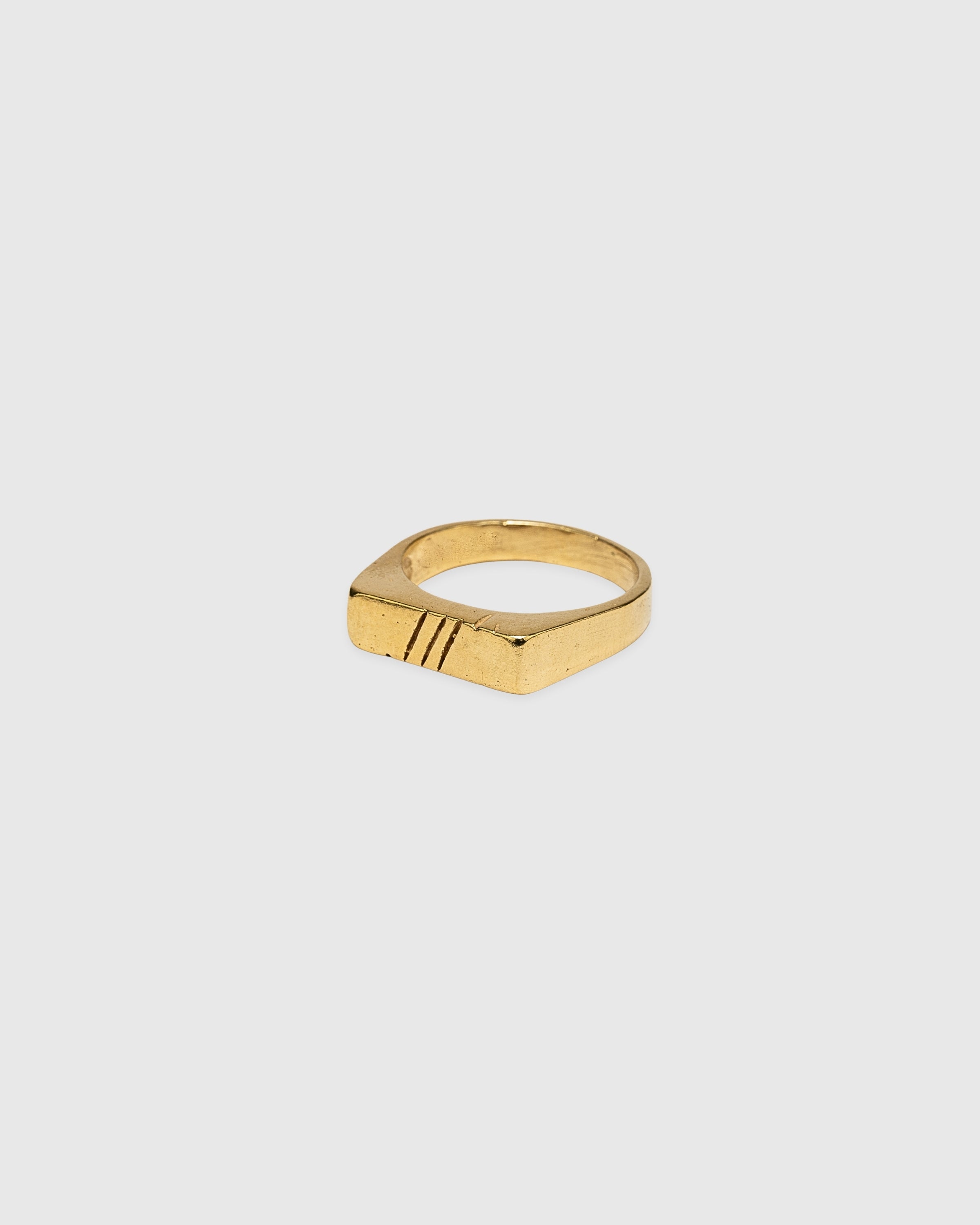 Lucky3Strike Ring - 14k Solid Gold